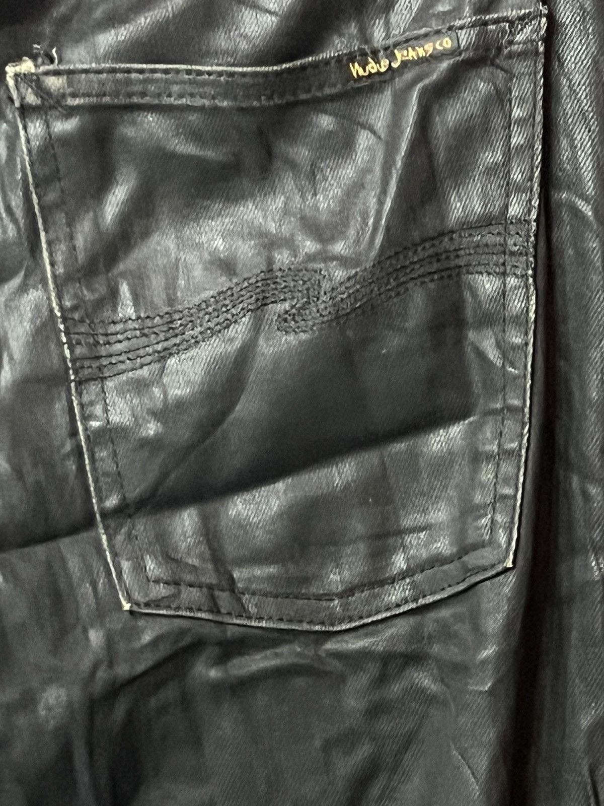 Nudie Jeans Nudie jeans worn black mid waist leg men organic Size US 32 / EU 48 - 11 Thumbnail
