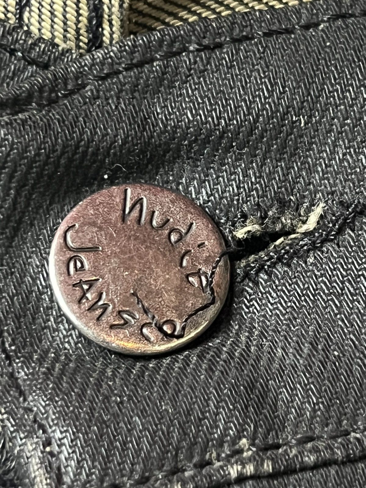 Nudie Jeans Nudie jeans worn black mid waist leg men organic Size US 32 / EU 48 - 15 Thumbnail