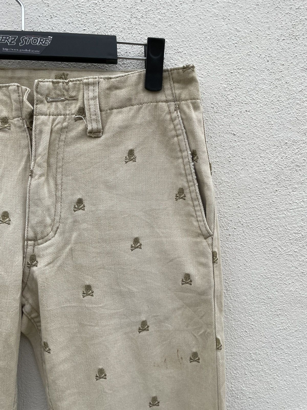 Japanese Brand Made In Heaven Skulls Embroidered Design Pants Size US 32 / EU 48 - 2 Thumbnail