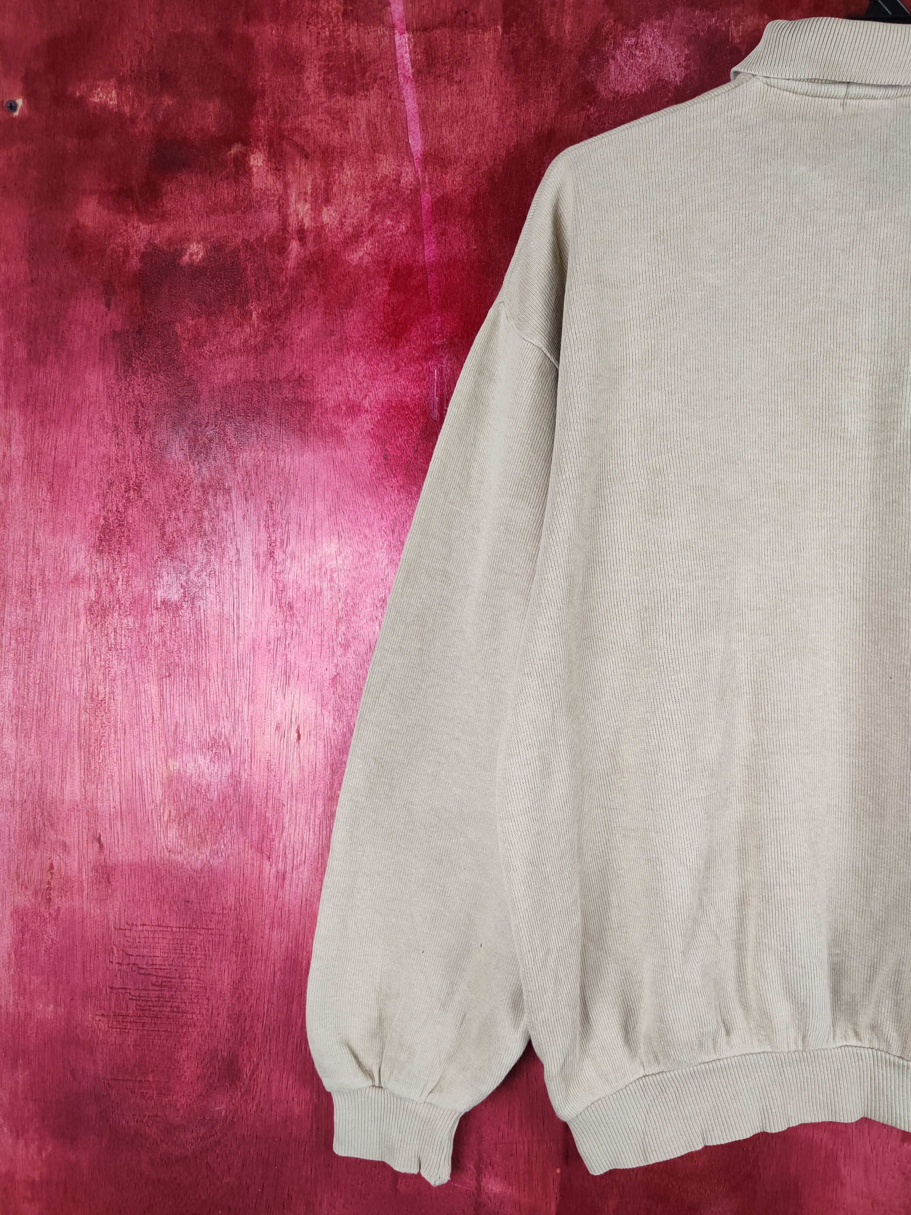 Vintage Wood Dream vintage art Brown Polo Collar Sweatshirt #259B Size US L / EU 52-54 / 3 - 9 Thumbnail