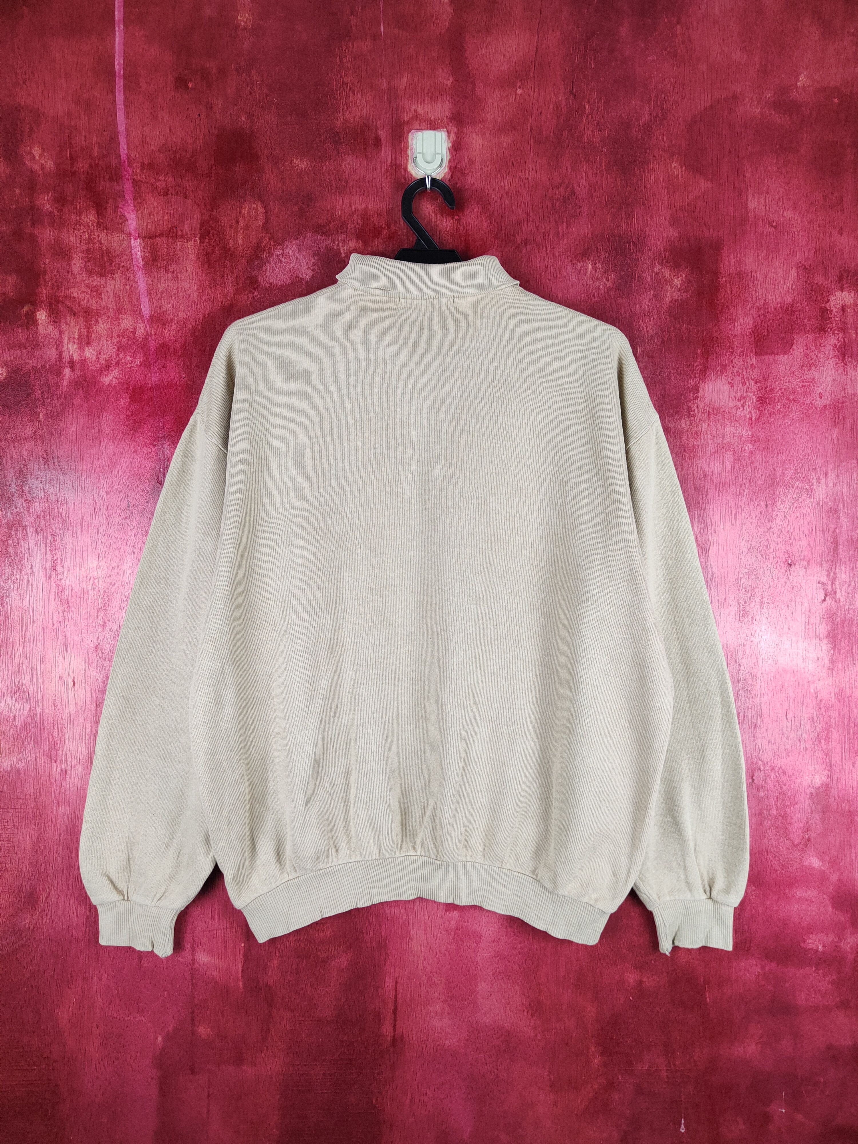 Vintage Wood Dream vintage art Brown Polo Collar Sweatshirt #259B Size US L / EU 52-54 / 3 - 8 Thumbnail