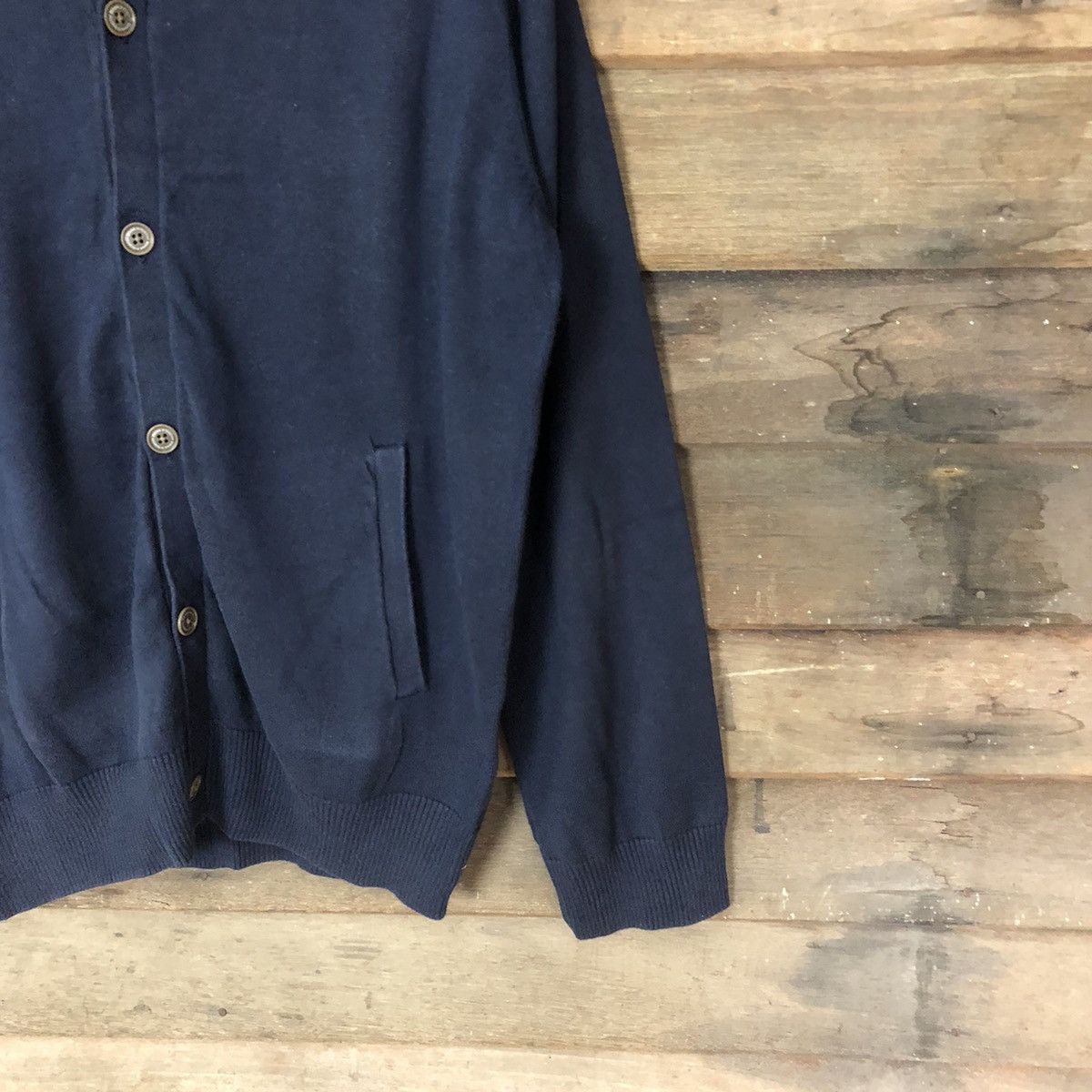 Japanese Brand × Vintage Kent vintage cardigan Dark Blue sweater #390B Size US L / EU 52-54 / 3 - 5 Thumbnail