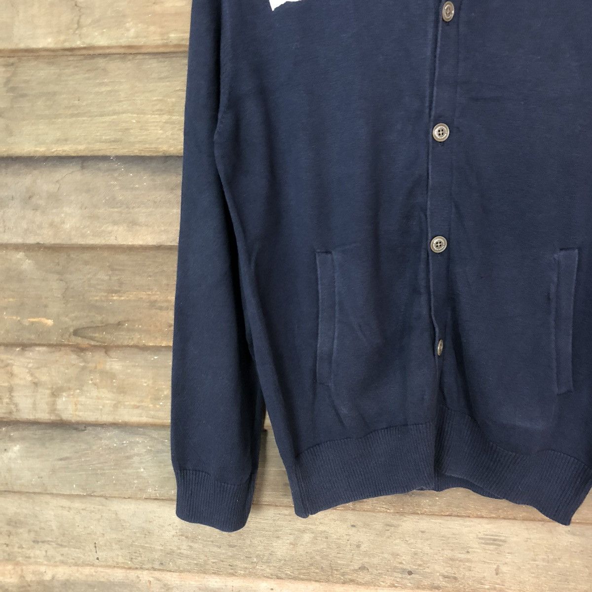 Japanese Brand × Vintage Kent vintage cardigan Dark Blue sweater #390B Size US L / EU 52-54 / 3 - 4 Thumbnail