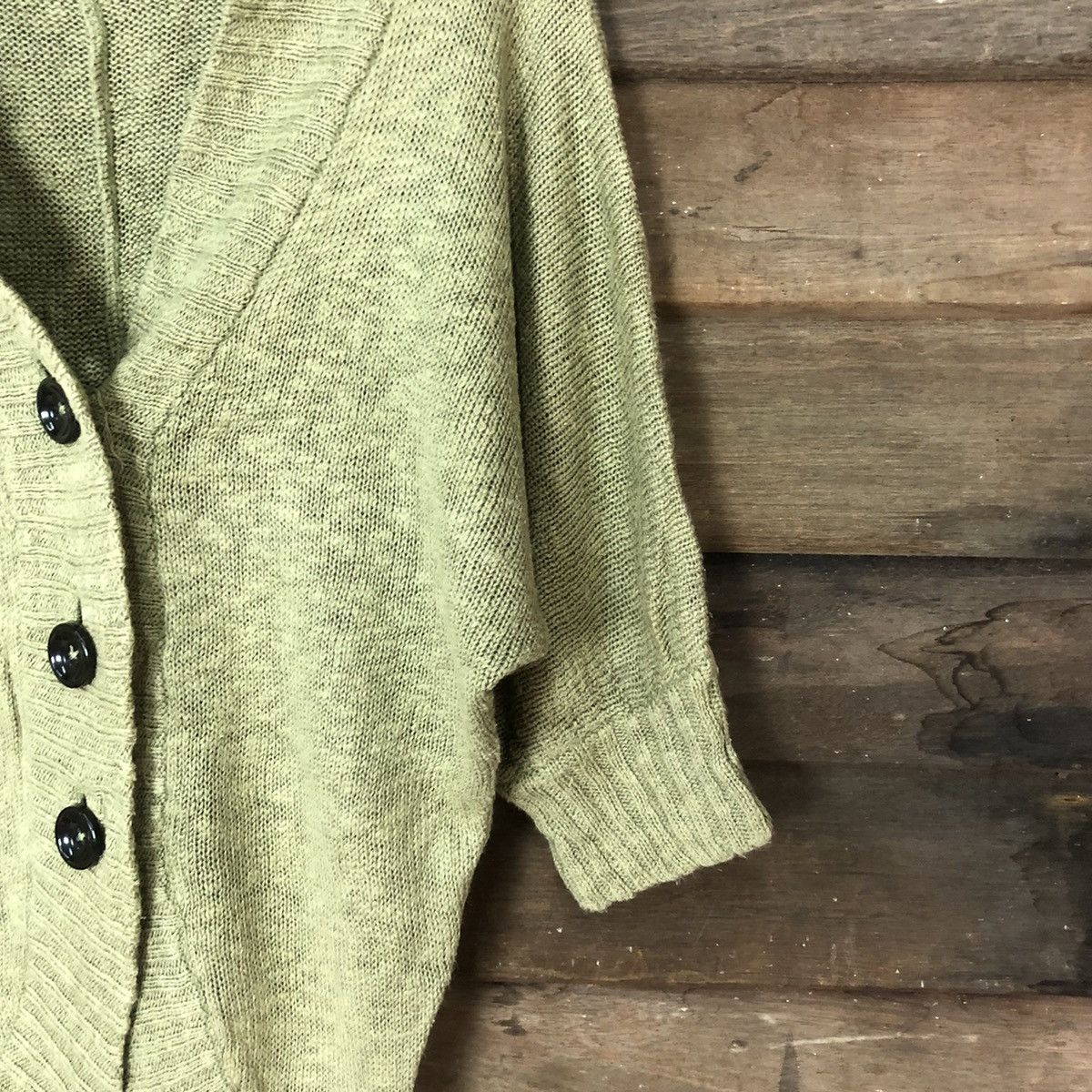 Homespun Knitwear Heart Island Green Knitwear cardigan #388B Size M / US 6-8 / IT 42-44 - 5 Thumbnail