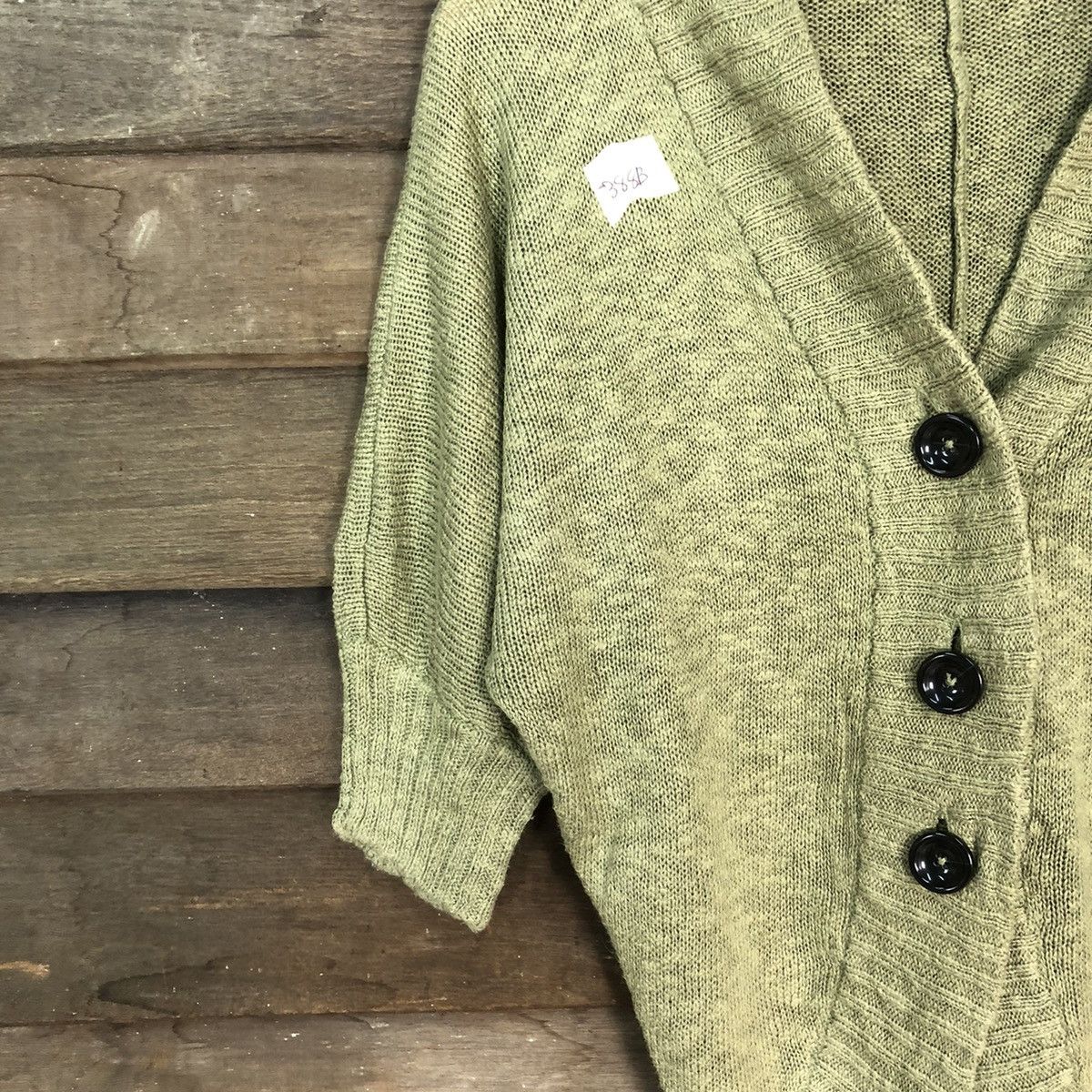 Homespun Knitwear Heart Island Green Knitwear cardigan #388B Size M / US 6-8 / IT 42-44 - 4 Thumbnail