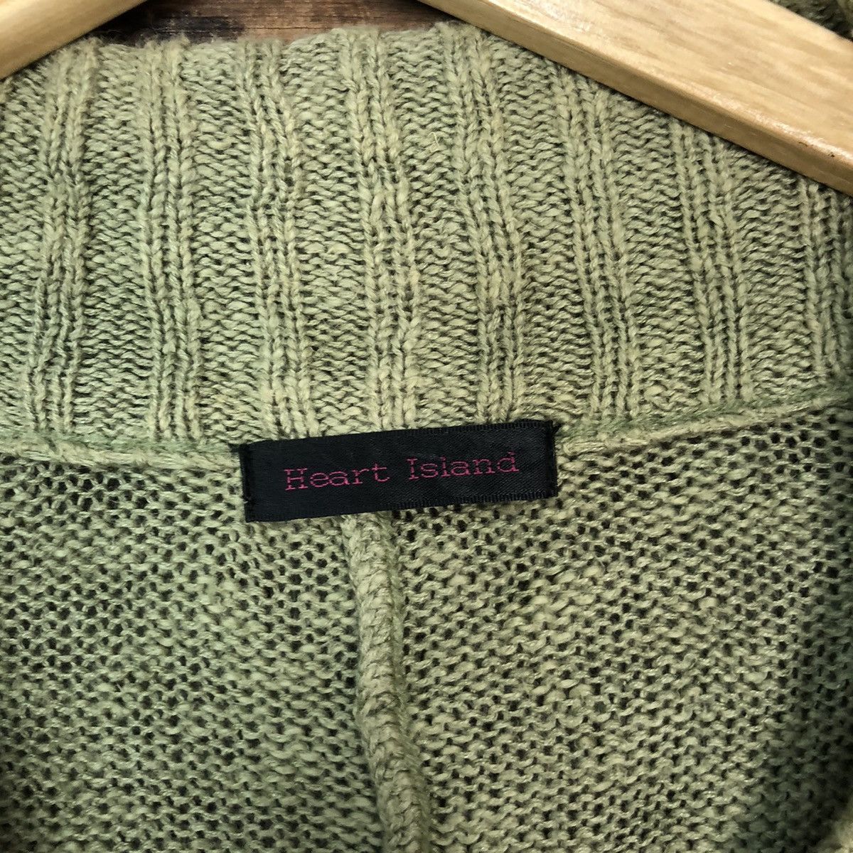 Homespun Knitwear Heart Island Green Knitwear cardigan #388B Size M / US 6-8 / IT 42-44 - 7 Thumbnail