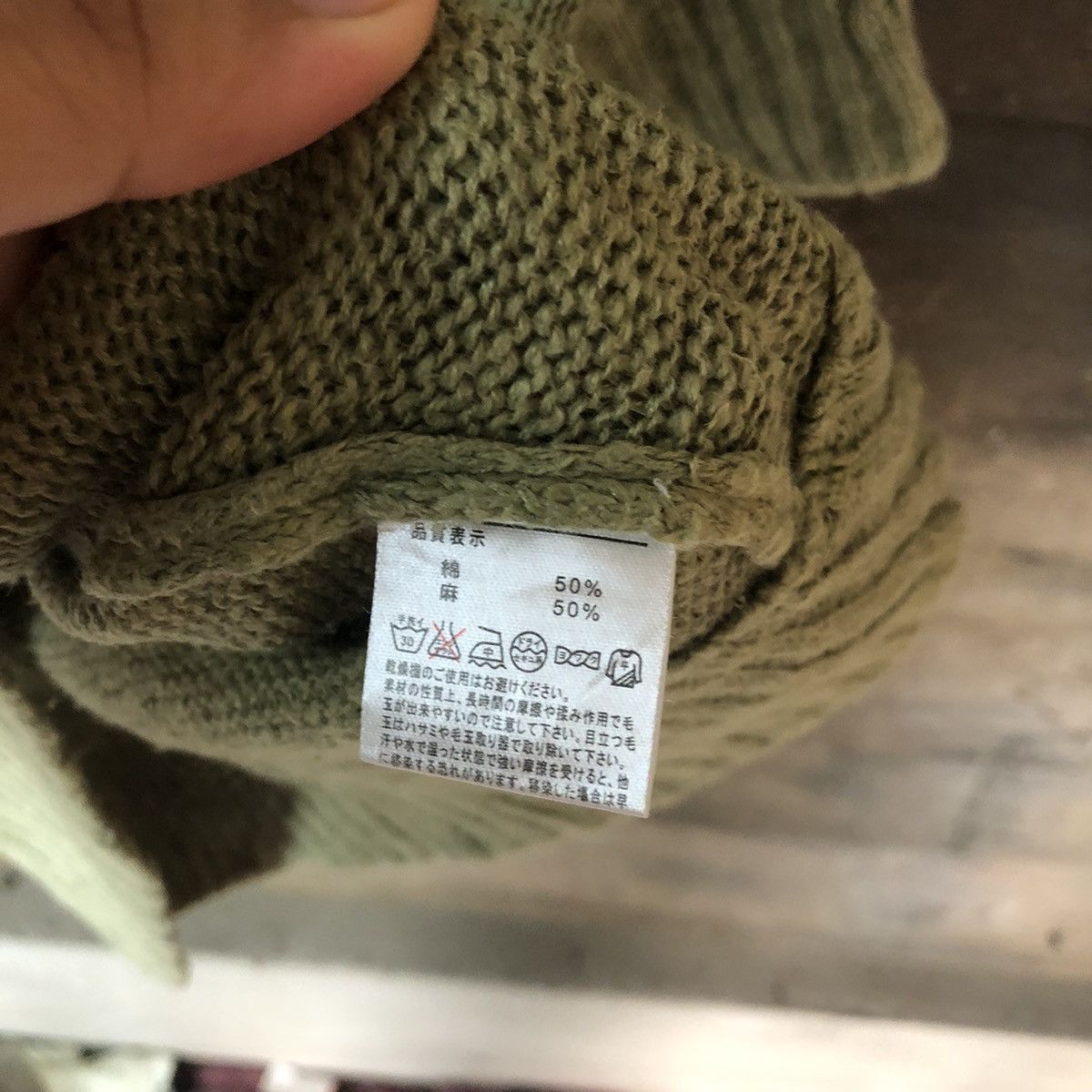Homespun Knitwear Heart Island Green Knitwear cardigan #388B Size M / US 6-8 / IT 42-44 - 8 Thumbnail