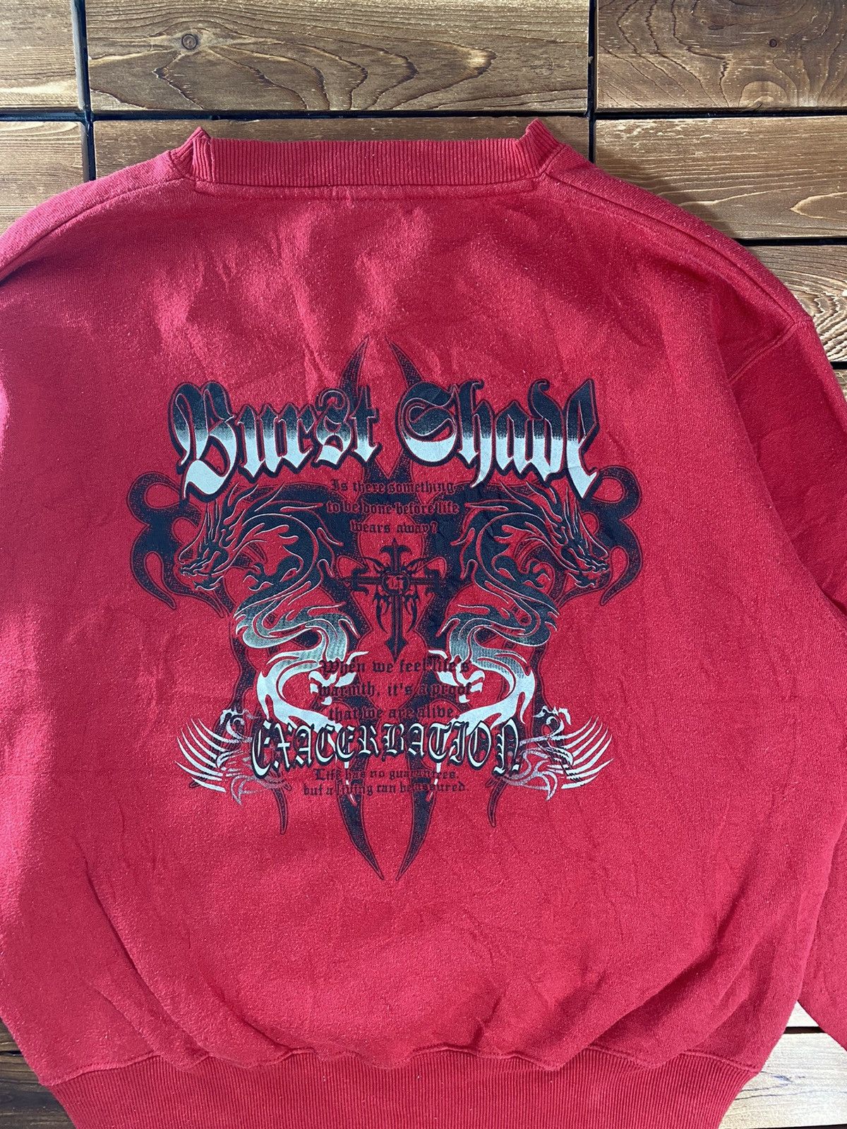 Japanese Brand × Vintage Vintage Japanese Brand Sweatshirt Big Logo Size L Size US L / EU 52-54 / 3 - 5 Thumbnail