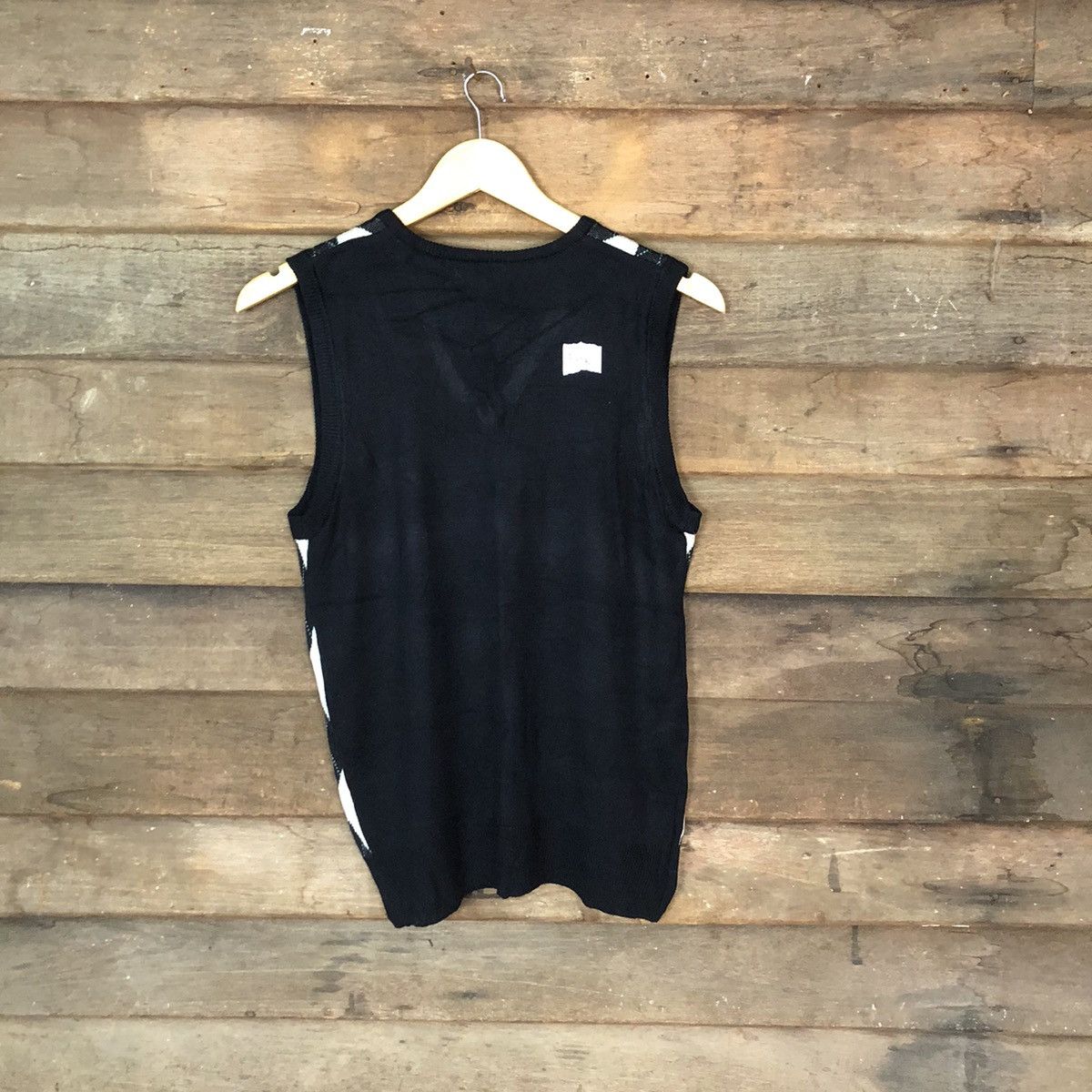 Homespun Knitwear × Japanese Brand Jemal Checkred diamond Vest knitwear #380B Size US S / EU 44-46 / 1 - 8 Thumbnail
