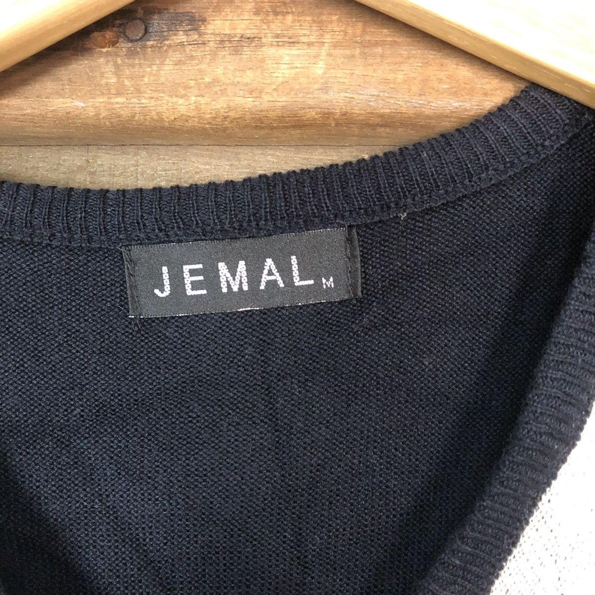 Homespun Knitwear × Japanese Brand Jemal Checkred diamond Vest knitwear #380B Size US S / EU 44-46 / 1 - 6 Thumbnail