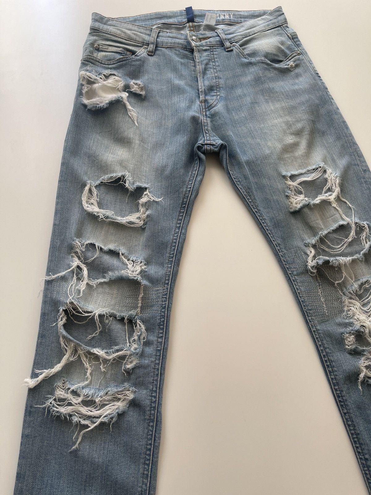 Divided Crazy Distressed Denim Size US 30 / EU 46 - 5 Thumbnail