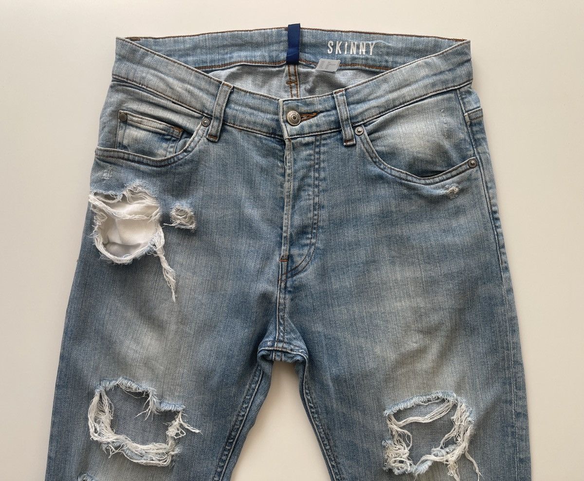 Divided Crazy Distressed Denim Size US 30 / EU 46 - 7 Thumbnail