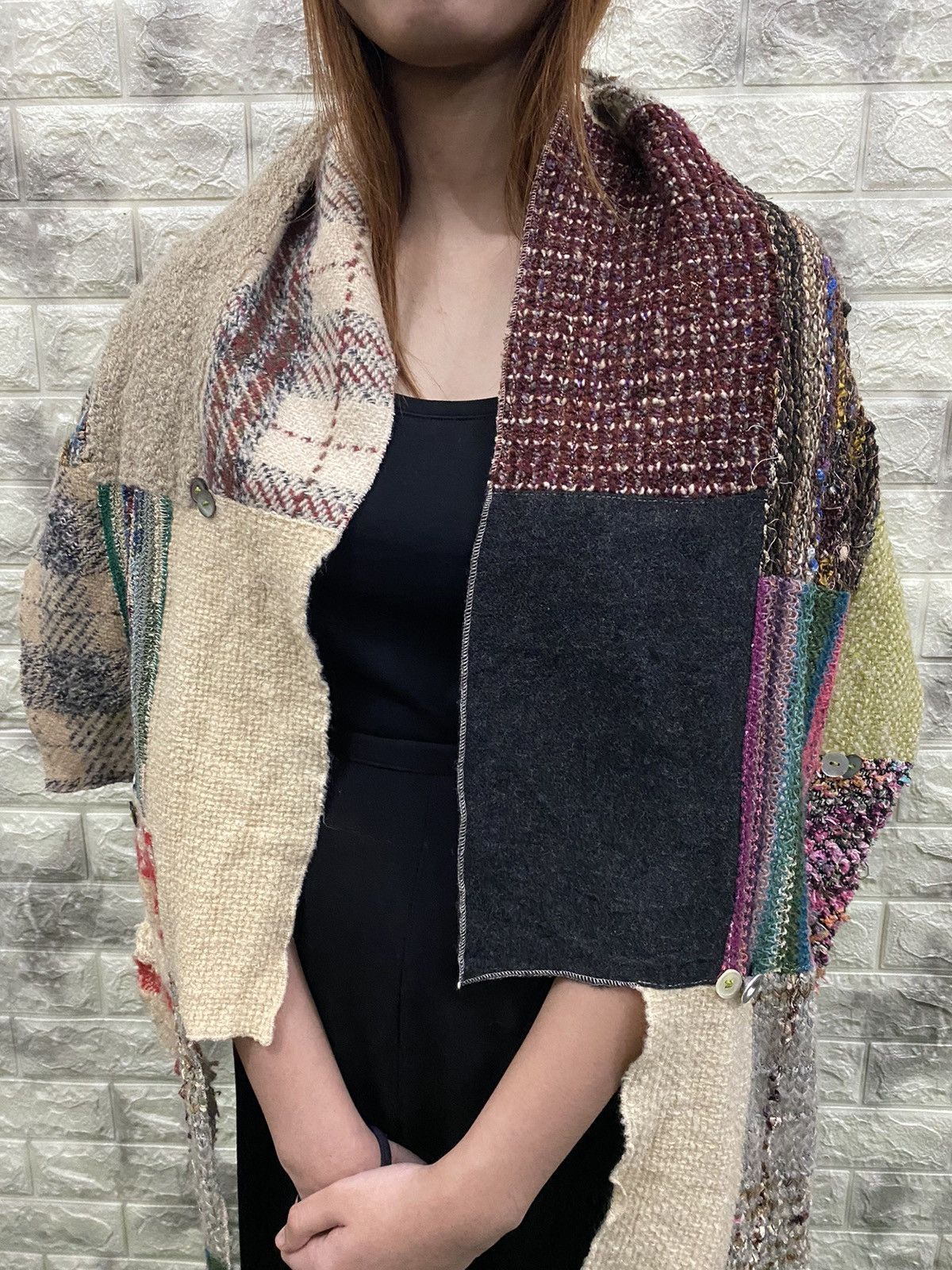 Japanese Brand RHL Patchwork Scarf nice design Size ONE SIZE - 8 Thumbnail