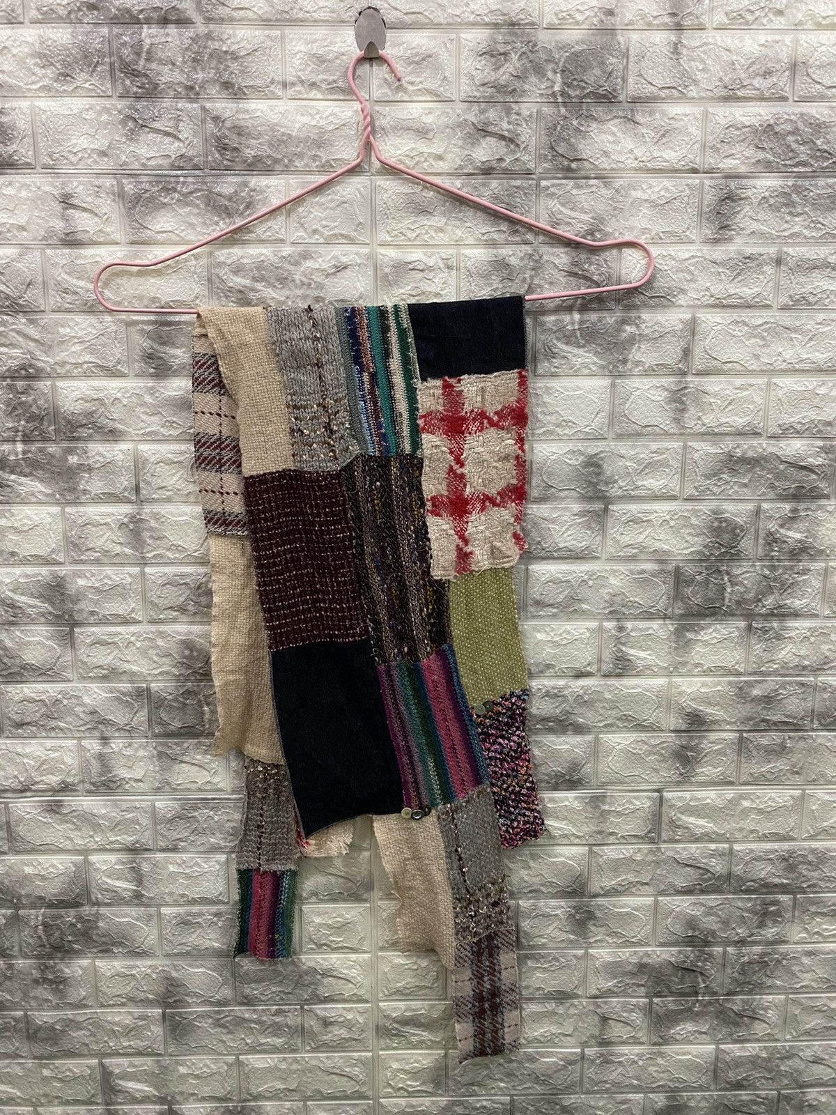 Japanese Brand RHL Patchwork Scarf nice design Size ONE SIZE - 1 Thumbnail