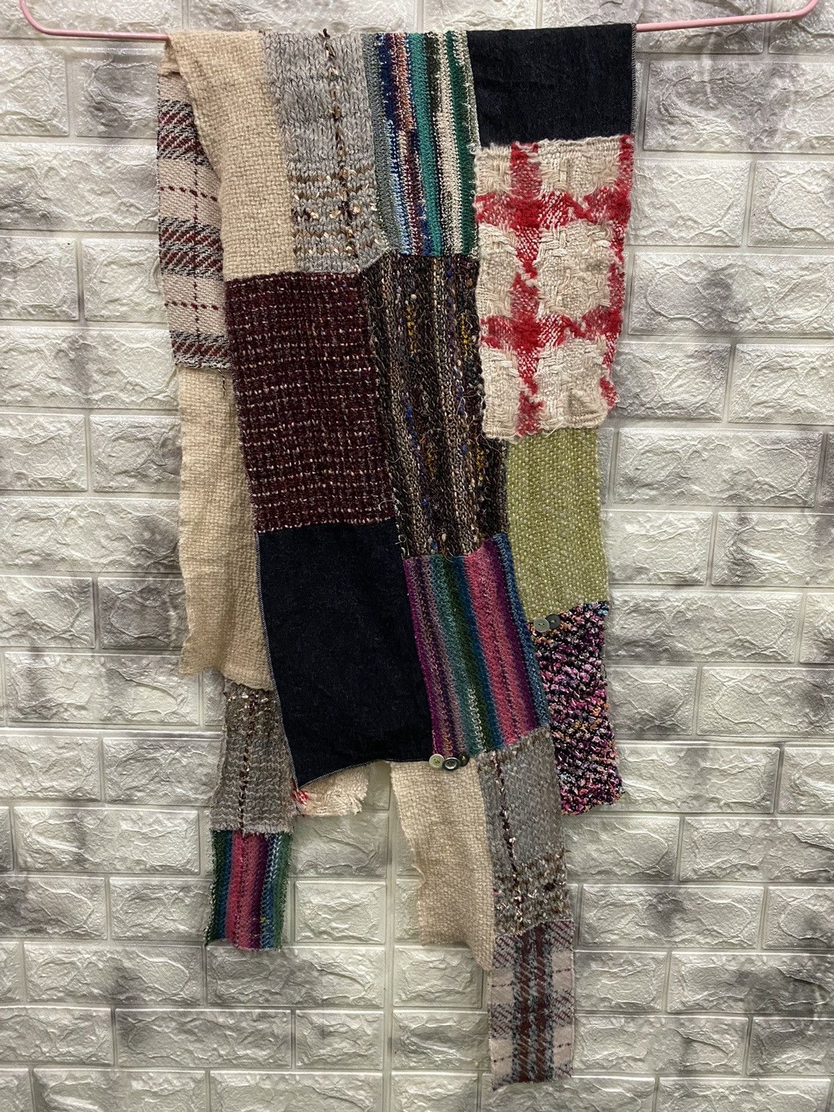 Japanese Brand RHL Patchwork Scarf nice design Size ONE SIZE - 10 Thumbnail