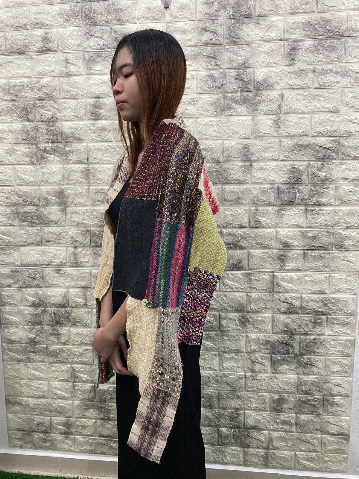 Japanese Brand RHL Patchwork Scarf nice design Size ONE SIZE - 5 Thumbnail
