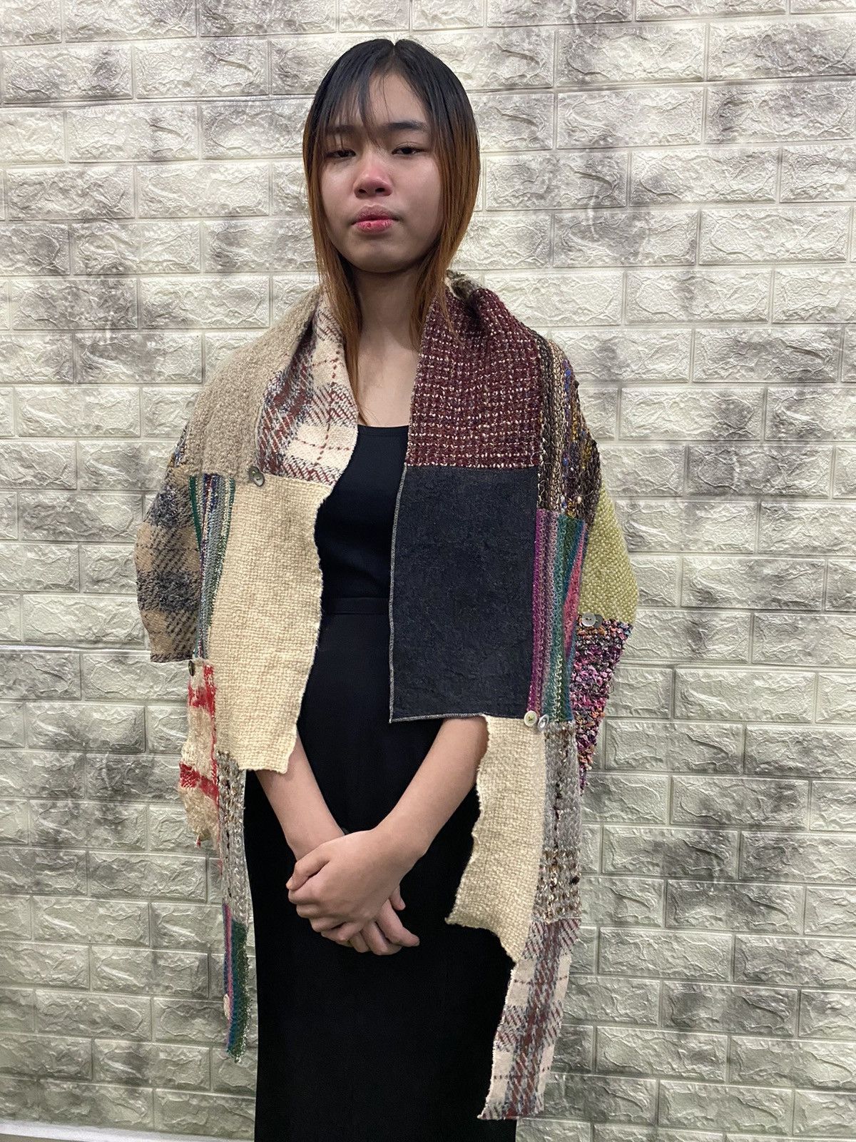 Japanese Brand RHL Patchwork Scarf nice design Size ONE SIZE - 7 Thumbnail
