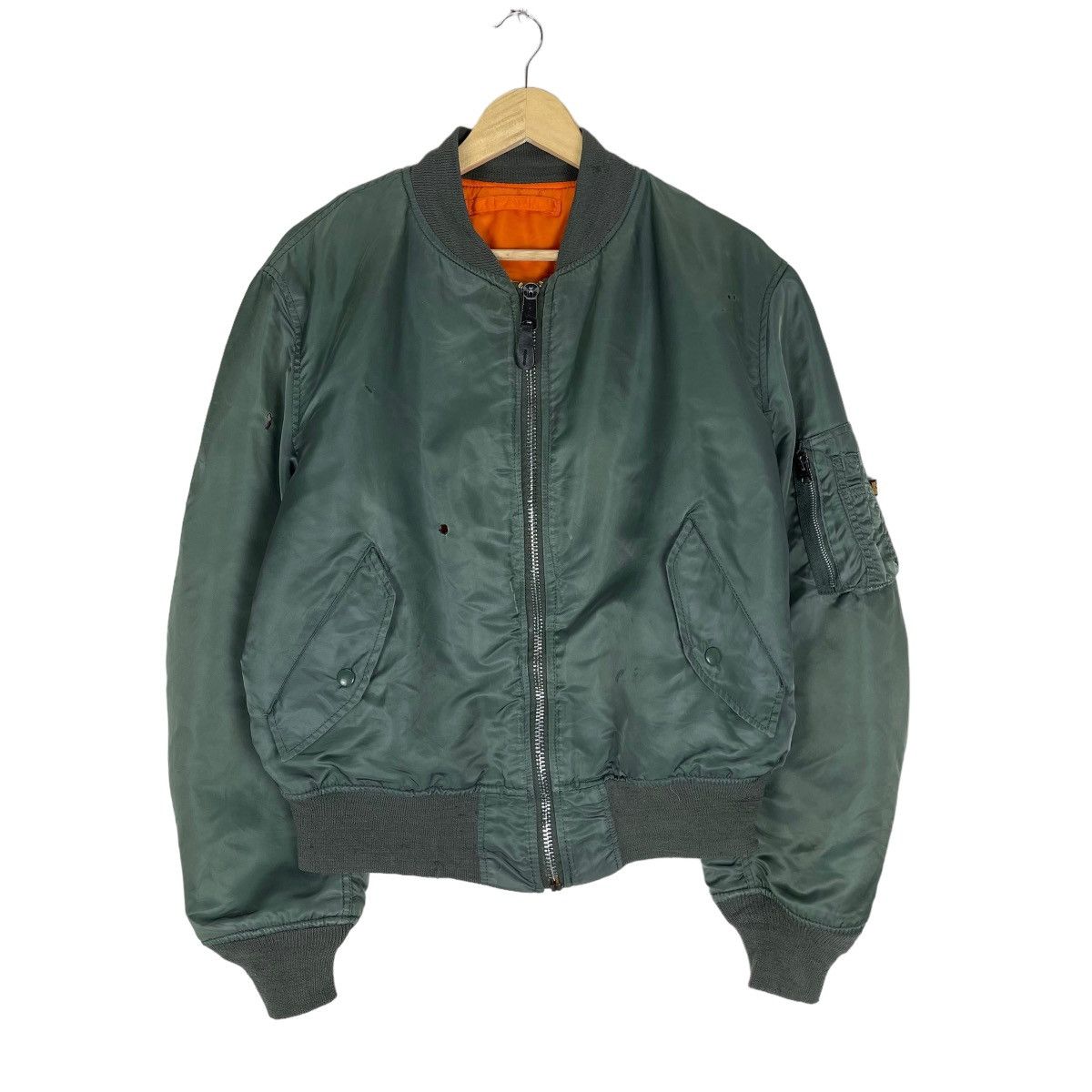 Alpha Industries ☀️ALPHA INDUSTRIES MA 1 FLYER BOMBER JACKET Size US L / EU 52-54 / 3 - 2 Thumbnail