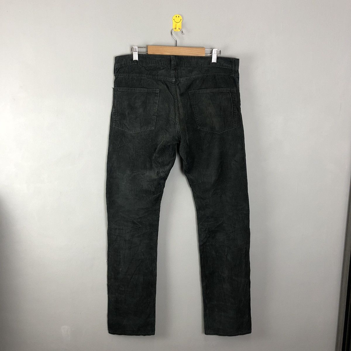 GU DLL GU Japan Black Corduroy Denim vintage Pants #c1283 Size US 33 - 7 Thumbnail