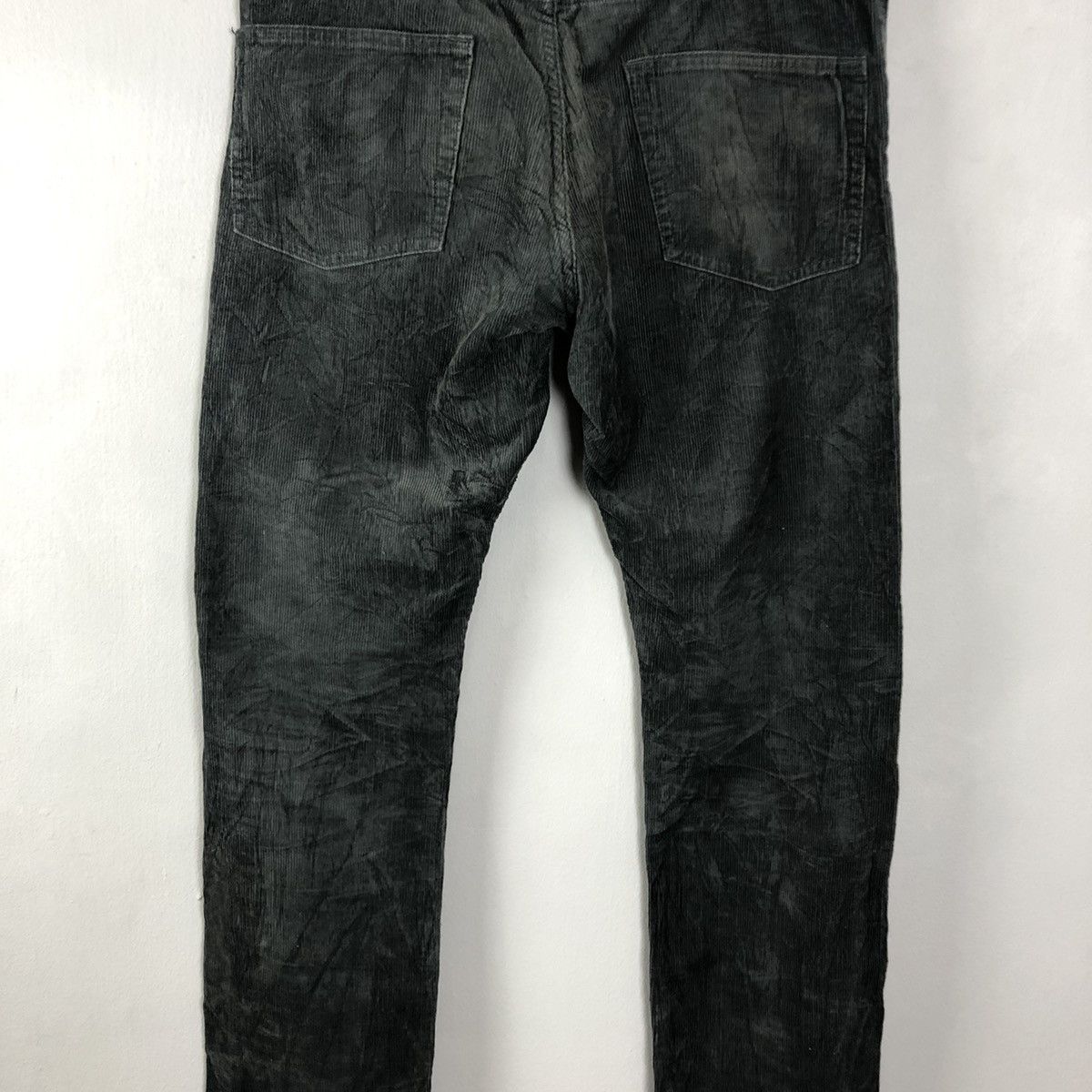 GU DLL GU Japan Black Corduroy Denim vintage Pants #c1283 Size US 33 - 10 Thumbnail