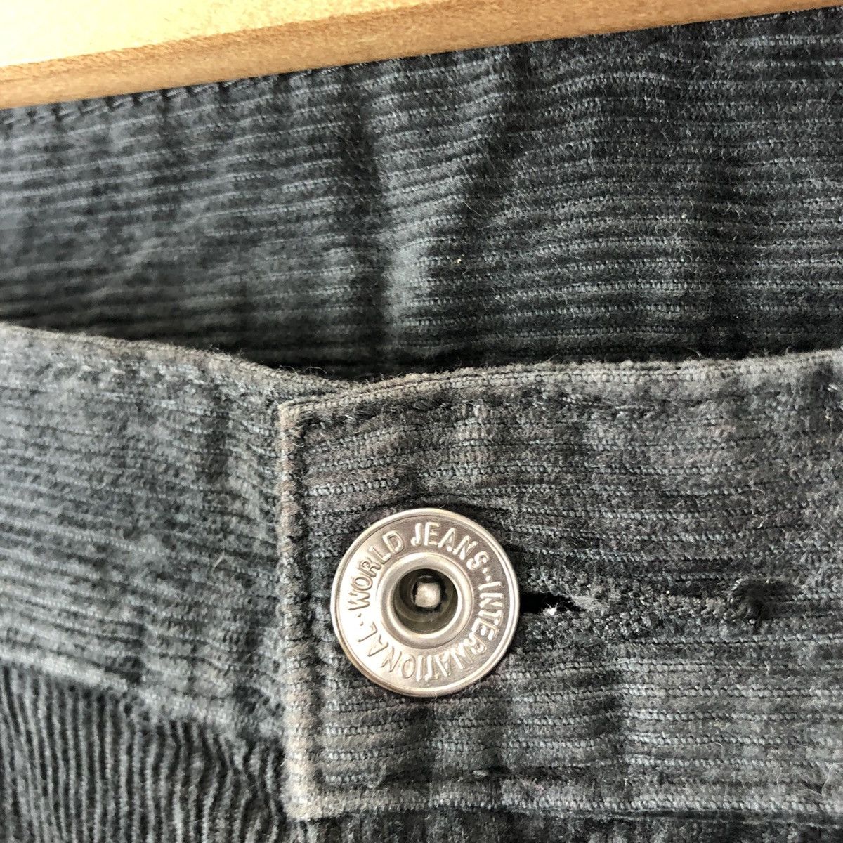 GU DLL GU Japan Black Corduroy Denim vintage Pants #c1283 Size US 33 - 5 Thumbnail