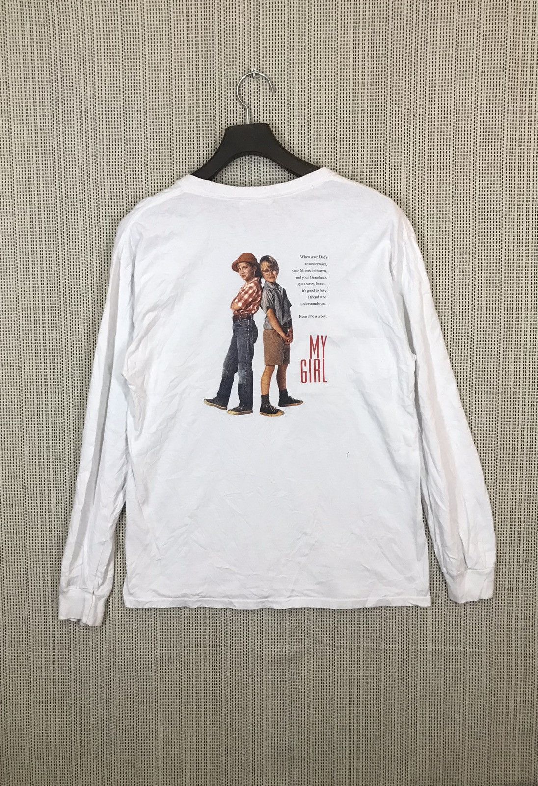 Vintage ‼️VTG MOVIE MY GIRL 1991 tshirt logsleeve‼️ Size US L / EU 52-54 / 3 - 2 Thumbnail