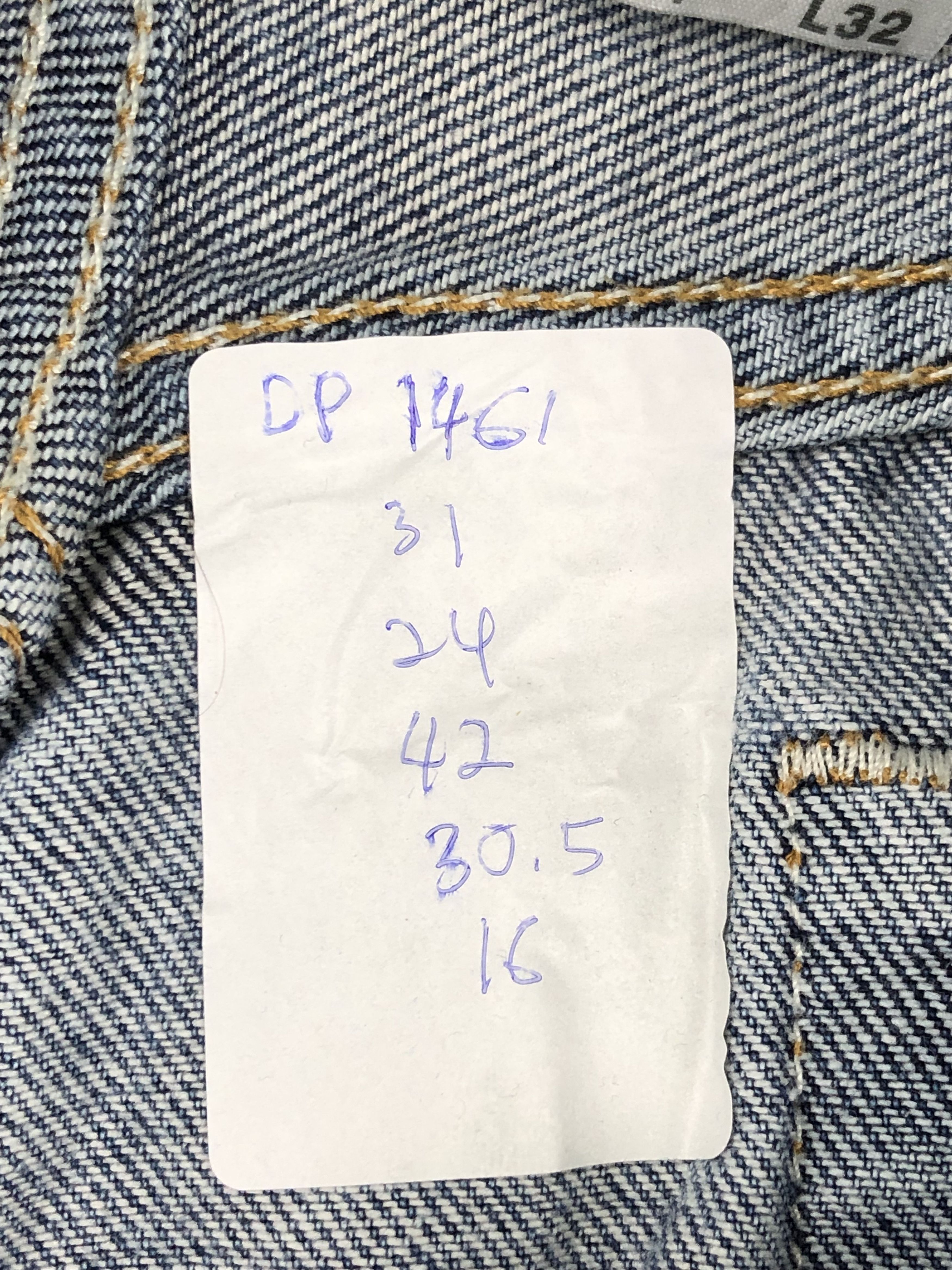 Levi's Vintage Levis 505 Faded Blue Jeans DP1461 Size US 31 - 13 Thumbnail