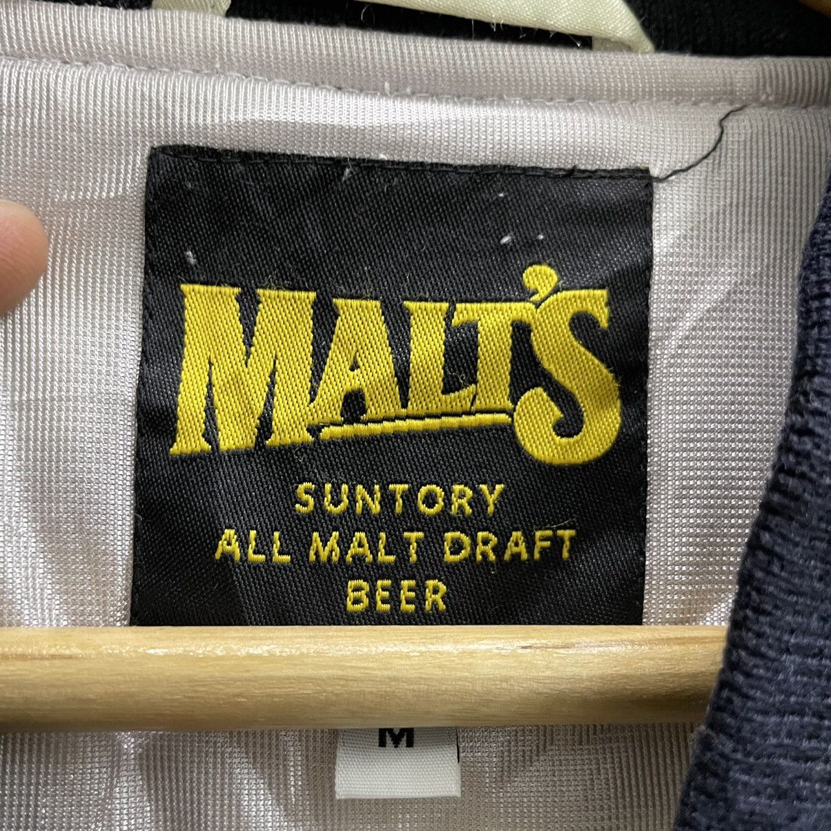Japanese Brand 💥90s SUNTORY MALT BEER VARSITY BOMBER JACKET Size US M / EU 48-50 / 2 - 7 Thumbnail