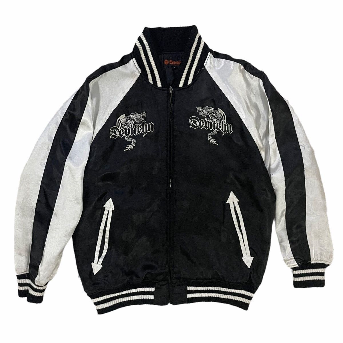 Japan Blue × Japanese Brand 💥DEVITCHU SUKAJAN SOUVENIR DRAGON EMBROIDERED JACKET Size US L / EU 52-54 / 3 - 2 Thumbnail
