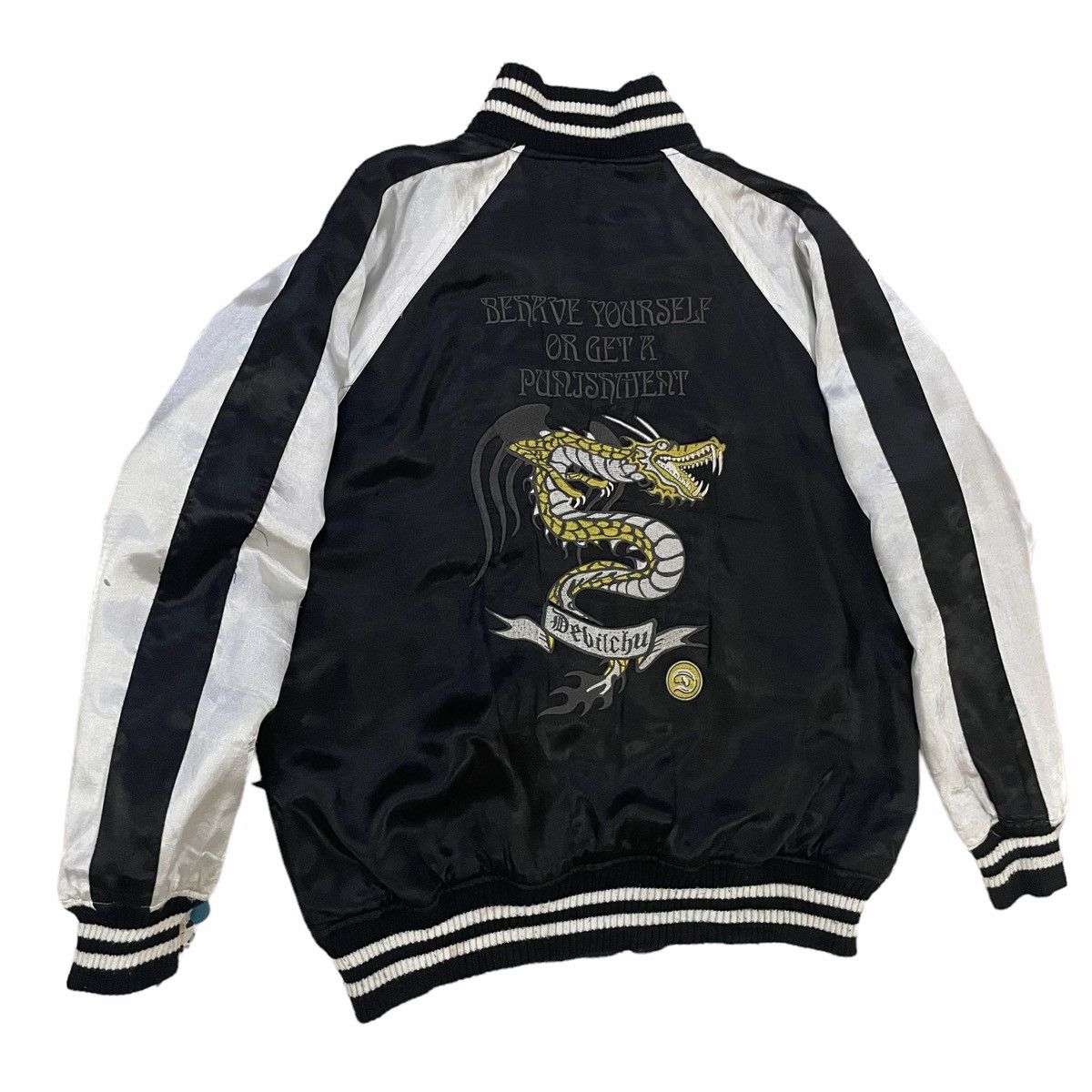 Japan Blue × Japanese Brand 💥DEVITCHU SUKAJAN SOUVENIR DRAGON EMBROIDERED JACKET Size US L / EU 52-54 / 3 - 5 Thumbnail