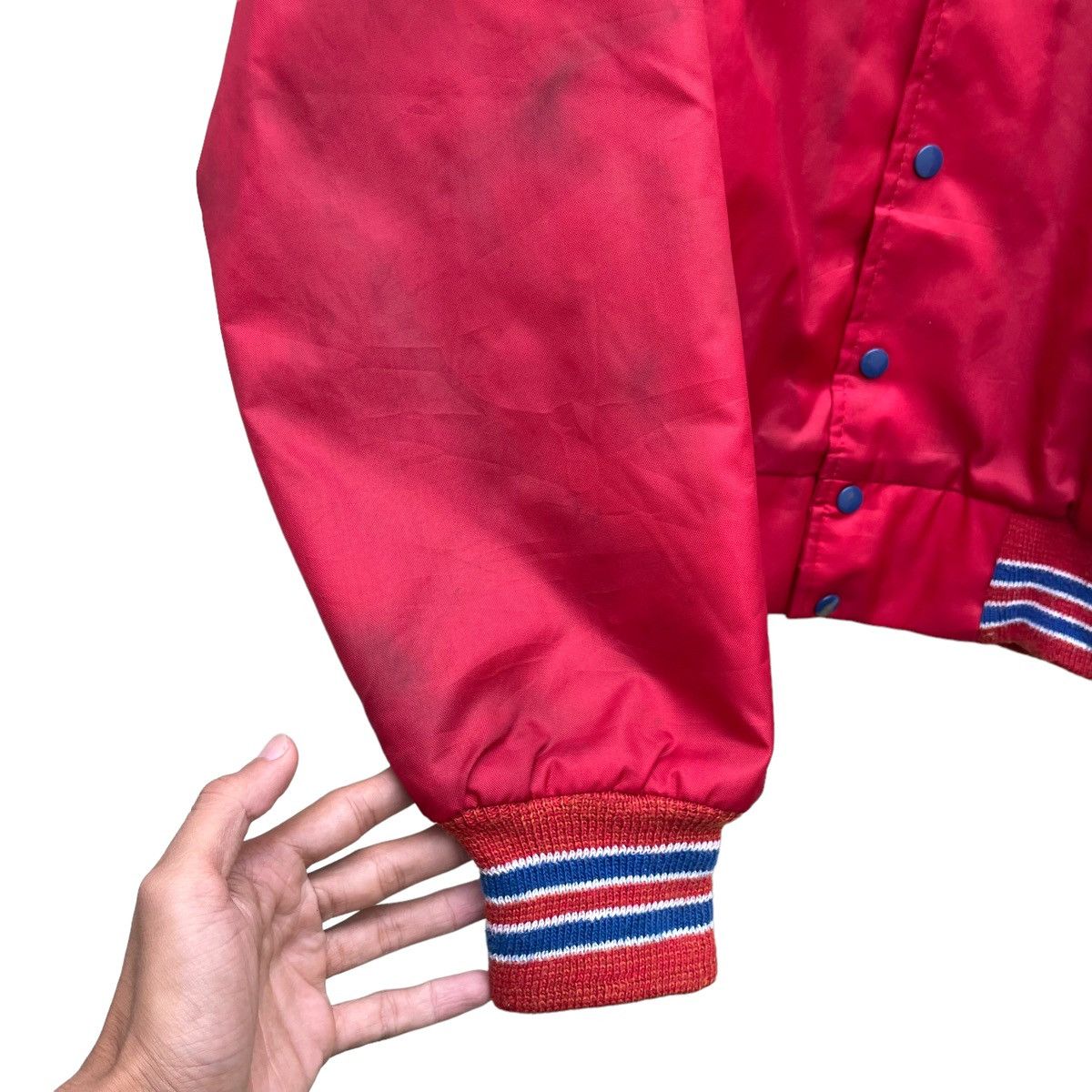 Sports Specialties × Vintage 💥VTG 70s ST LOUIS PARK WEST WIND USA VARSITY JACKET Size US L / EU 52-54 / 3 - 7 Thumbnail