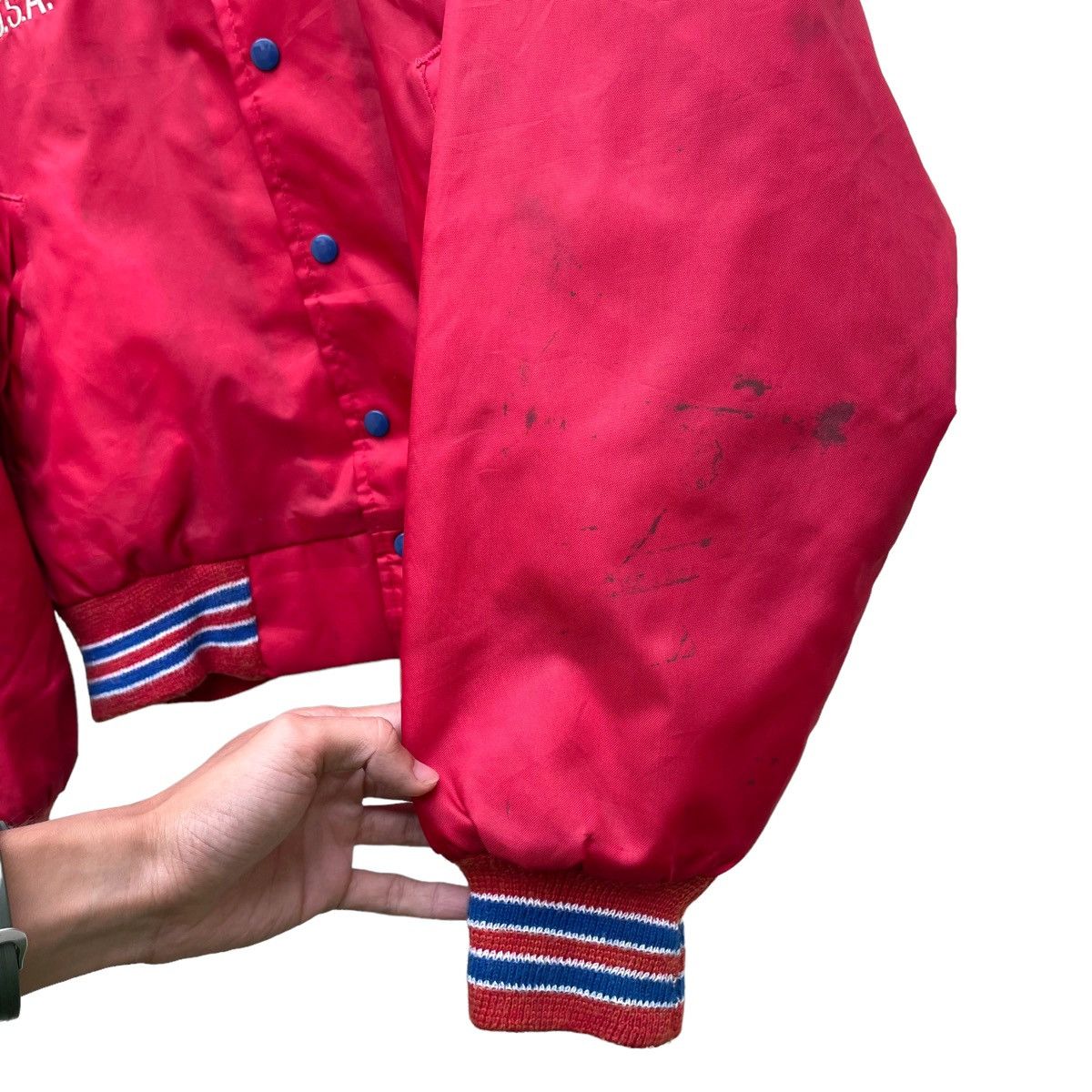 Sports Specialties × Vintage 💥VTG 70s ST LOUIS PARK WEST WIND USA VARSITY JACKET Size US L / EU 52-54 / 3 - 5 Thumbnail
