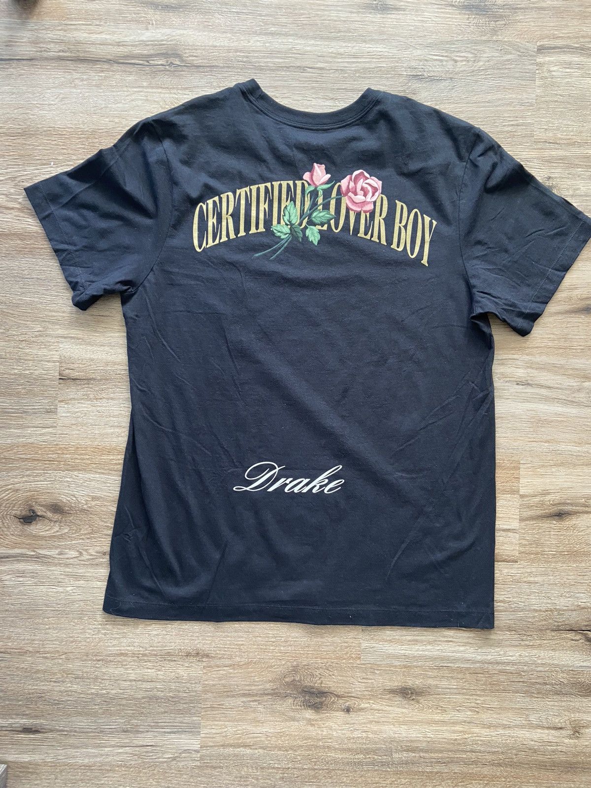 image of Drake x Nike Certified Lover Boy T-Shirt in Black, Men's (Size Medium)