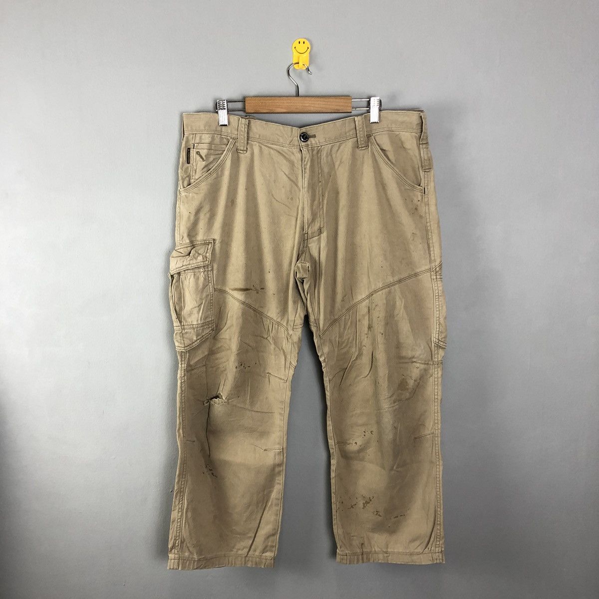 image of Vintage Gladiator Brown Multipocket Tactical Cargo Pants C1284, Men's (Size 36)