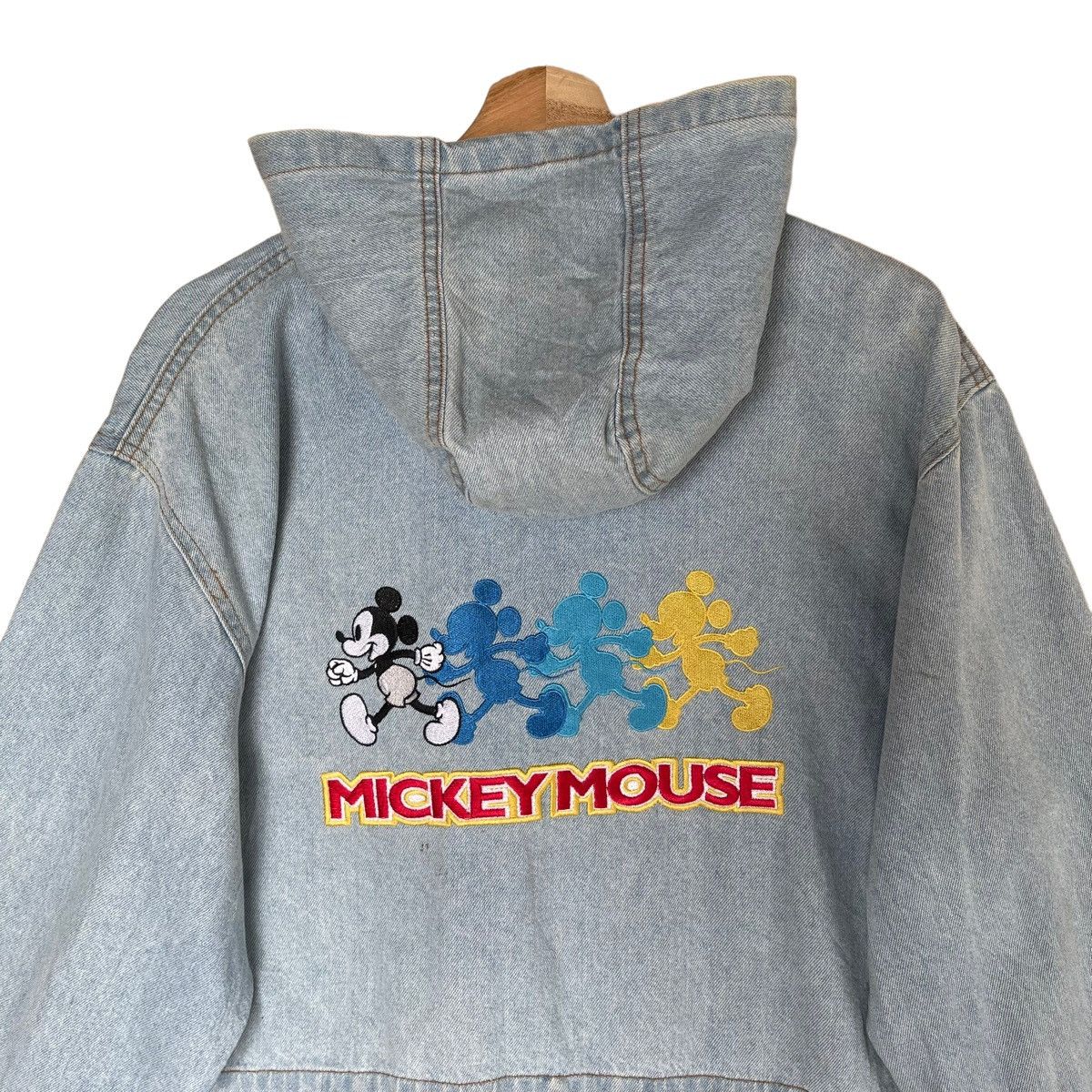 Disney × Mickey Mouse × Vintage Vintage 90s Disney Mickey Mouse Hoodies Jaket Jeans Size US L / EU 52-54 / 3 - 4 Thumbnail