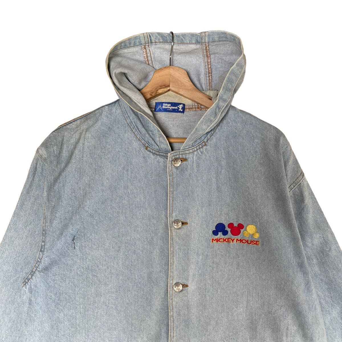 Disney × Mickey Mouse × Vintage Vintage 90s Disney Mickey Mouse Hoodies Jaket Jeans Size US L / EU 52-54 / 3 - 7 Thumbnail