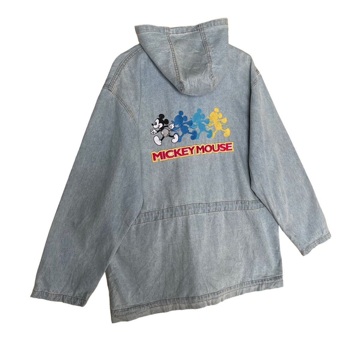 Disney × Mickey Mouse × Vintage Vintage 90s Disney Mickey Mouse Hoodies Jaket Jeans Size US L / EU 52-54 / 3 - 2 Thumbnail