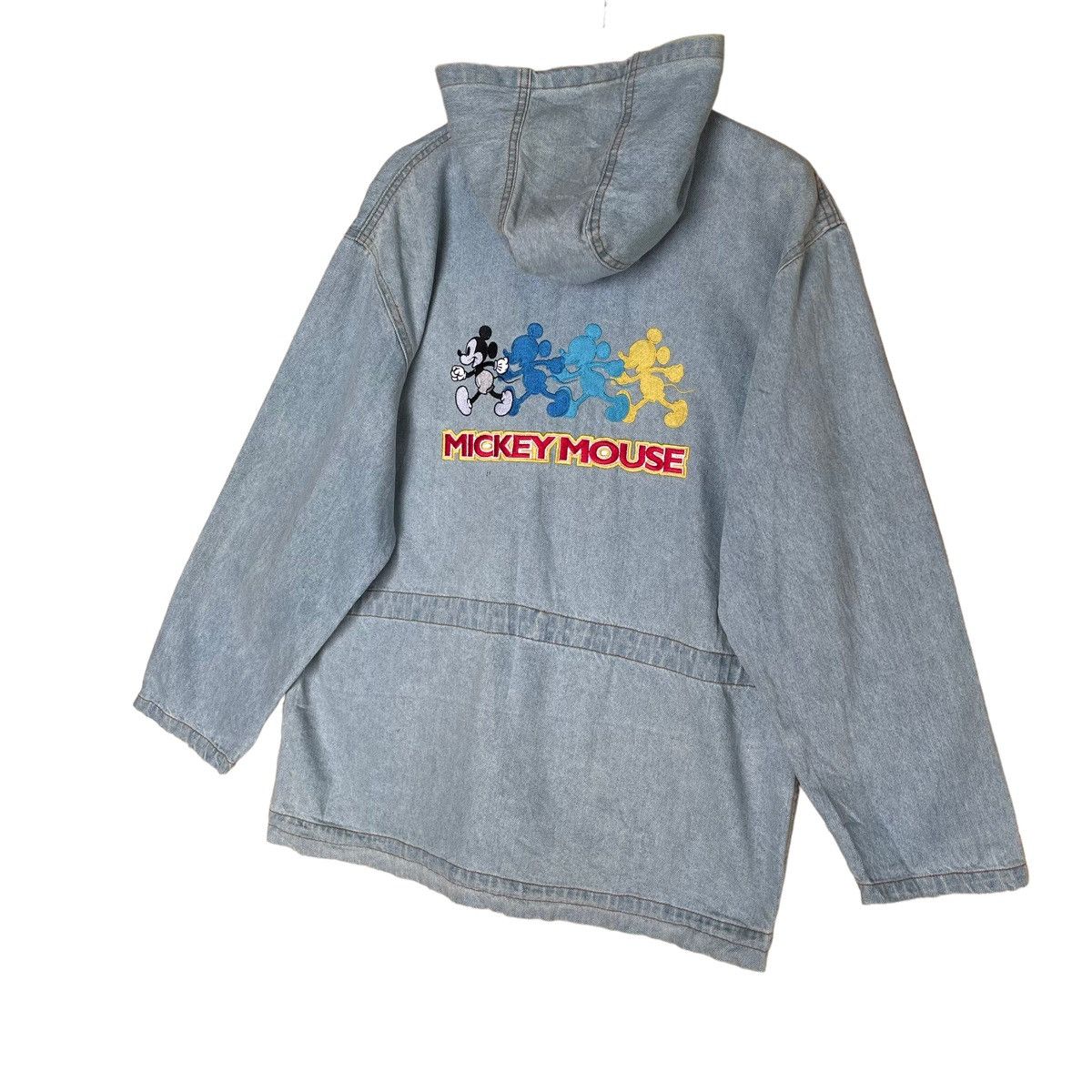 Disney × Mickey Mouse × Vintage Vintage 90s Disney Mickey Mouse Hoodies Jaket Jeans Size US L / EU 52-54 / 3 - 3 Thumbnail