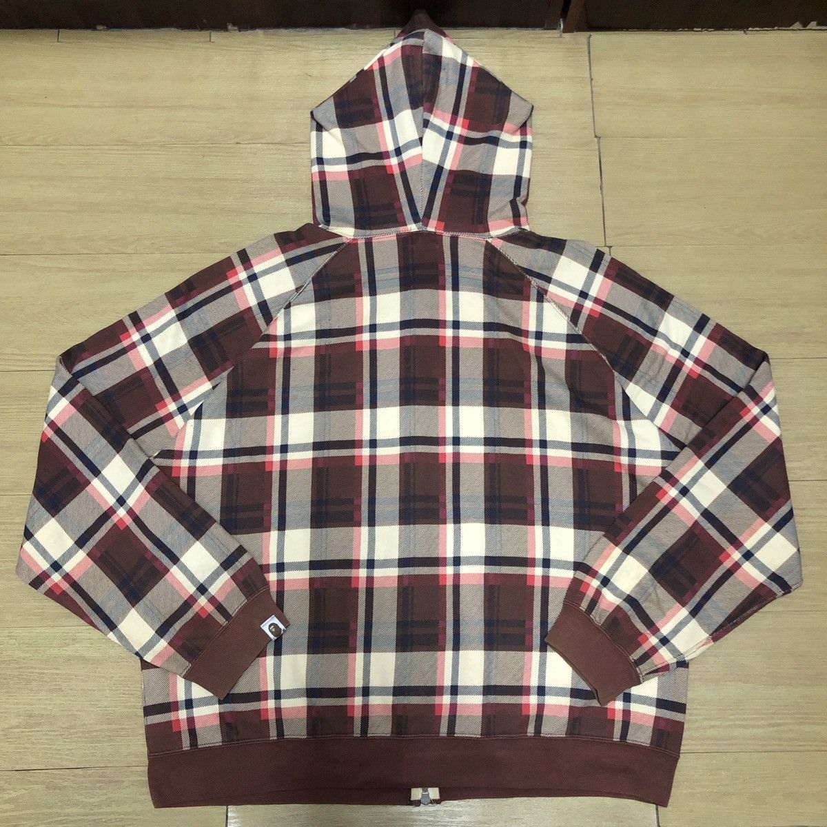 Bape Bape Check Full Zip Hoodie Size US L / EU 52-54 / 3 - 2 Thumbnail