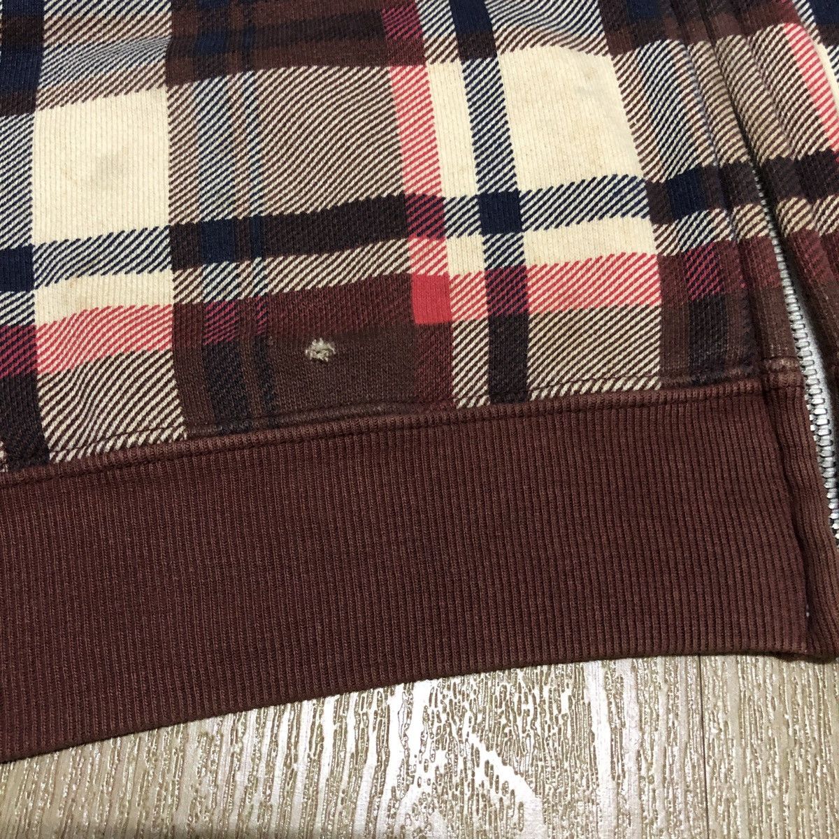 Bape Bape Check Full Zip Hoodie Size US L / EU 52-54 / 3 - 6 Thumbnail