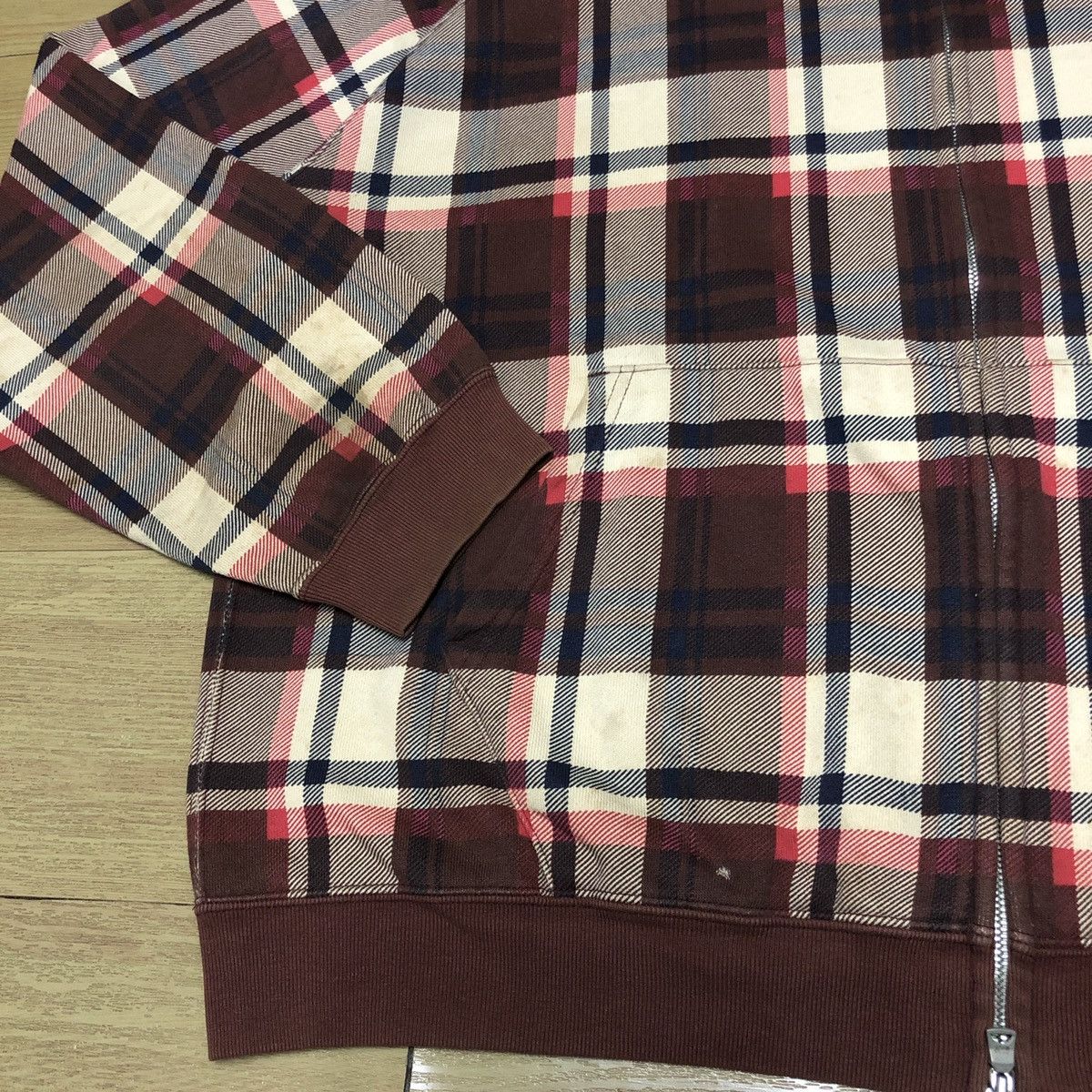 Bape Bape Check Full Zip Hoodie Size US L / EU 52-54 / 3 - 3 Thumbnail