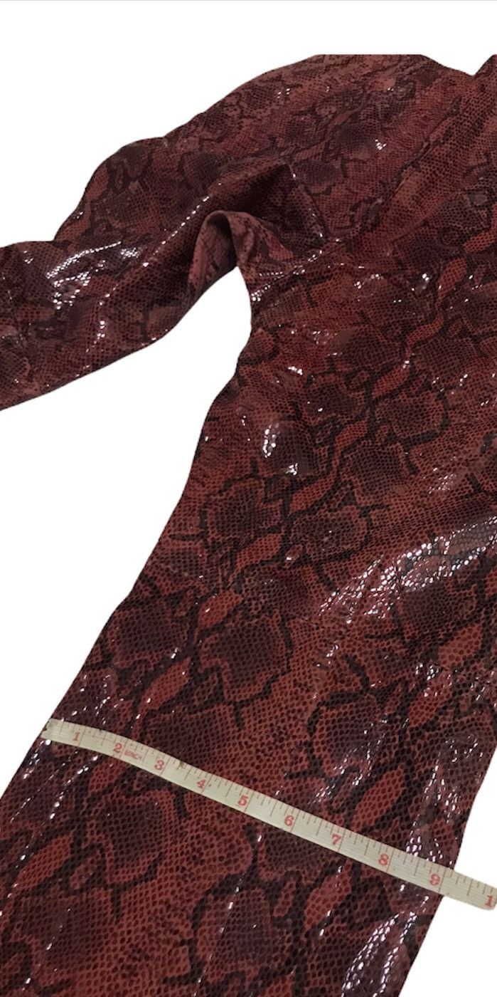 Vintage Kay Unger snake print leather pants s30 Size US 30 / EU 46 - 15 Thumbnail