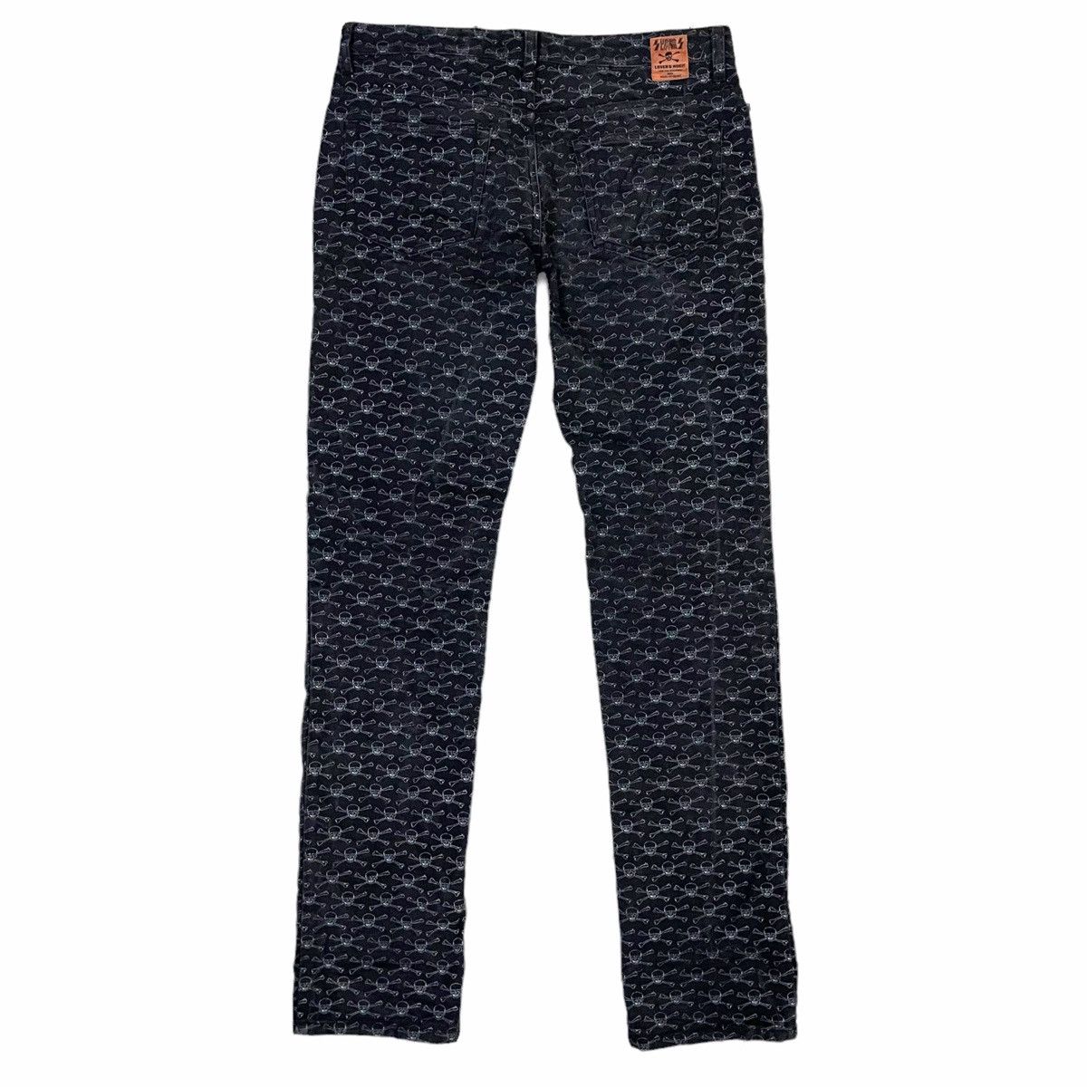 Rei Kawakubo × Seditionaries 💥 SUPER LOVER JAPAN OVERPRINT SKULL JEAN Size US 29 - 8 Thumbnail
