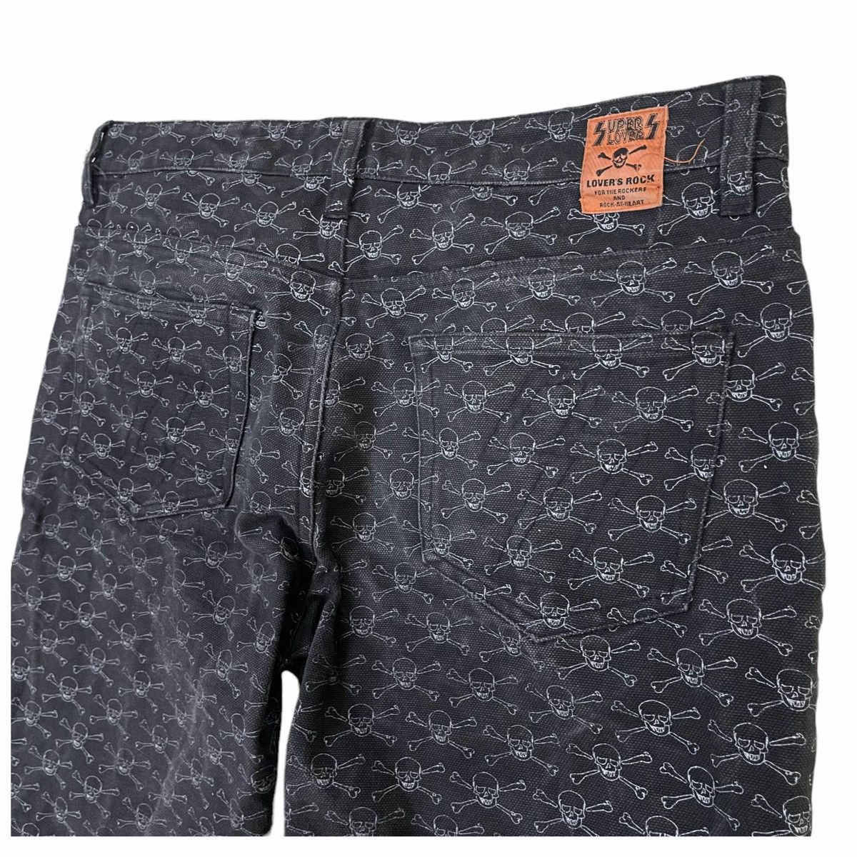 Rei Kawakubo × Seditionaries 💥 SUPER LOVER JAPAN OVERPRINT SKULL JEAN Size US 29 - 11 Thumbnail