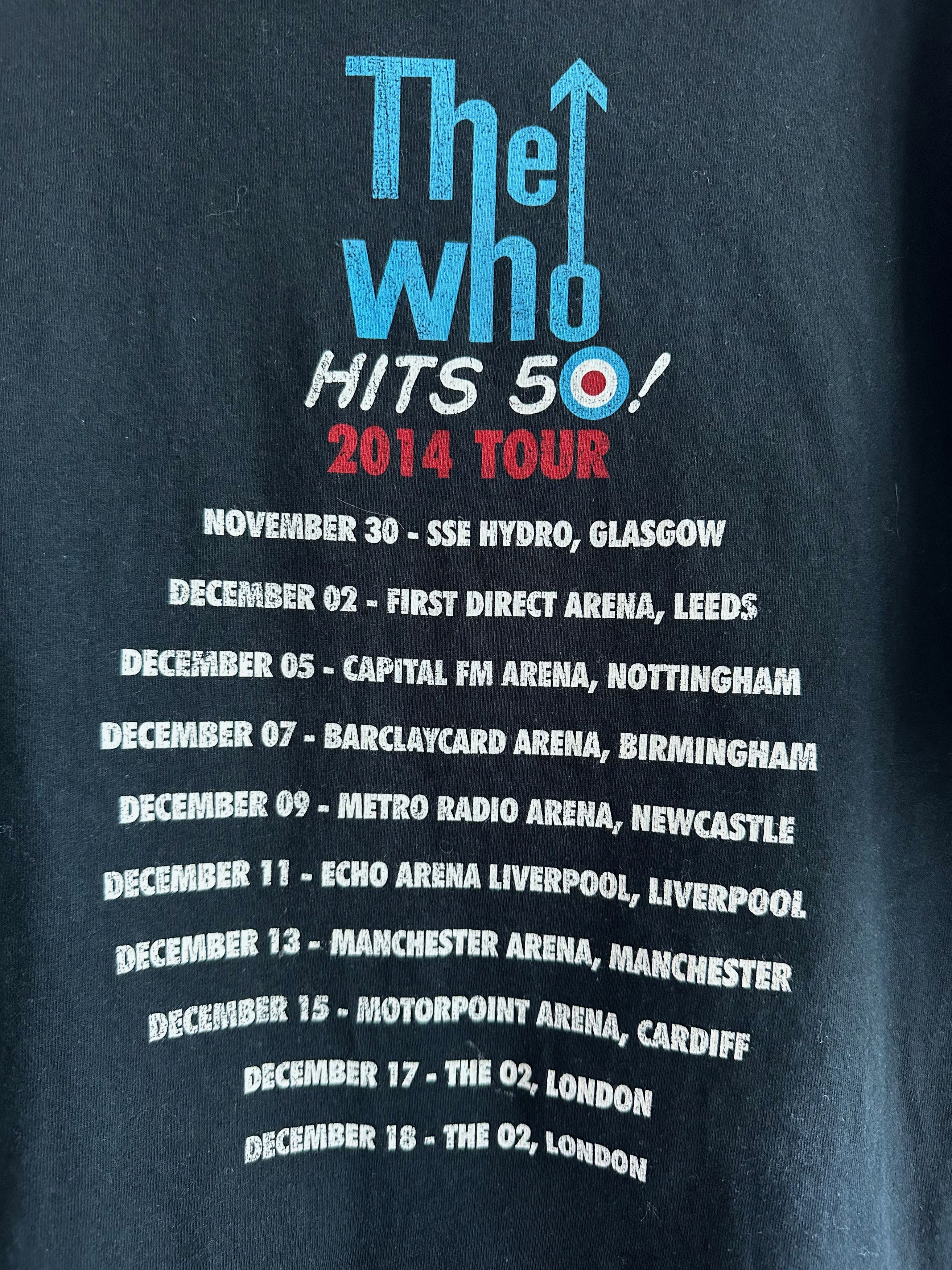 Band Tees 2014 The Who tour tee rock band t shirt tee heavy cotton Size US L / EU 52-54 / 3 - 8 Thumbnail