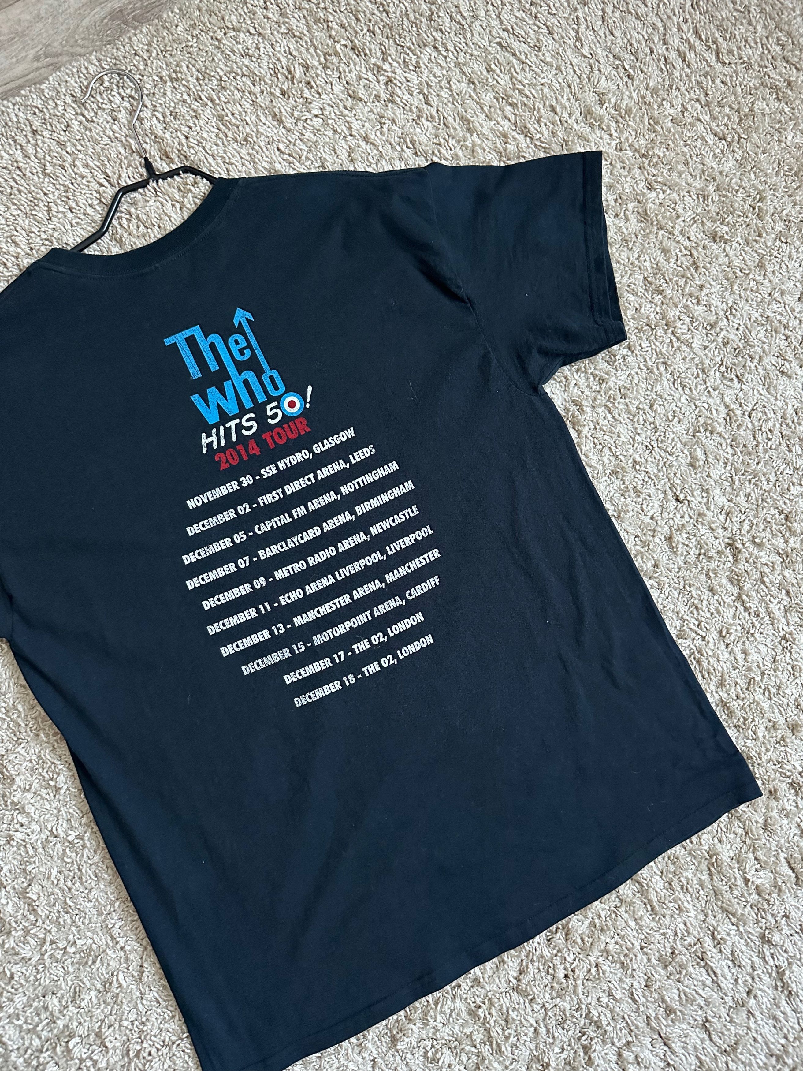 Band Tees 2014 The Who tour tee rock band t shirt tee heavy cotton Size US L / EU 52-54 / 3 - 10 Thumbnail