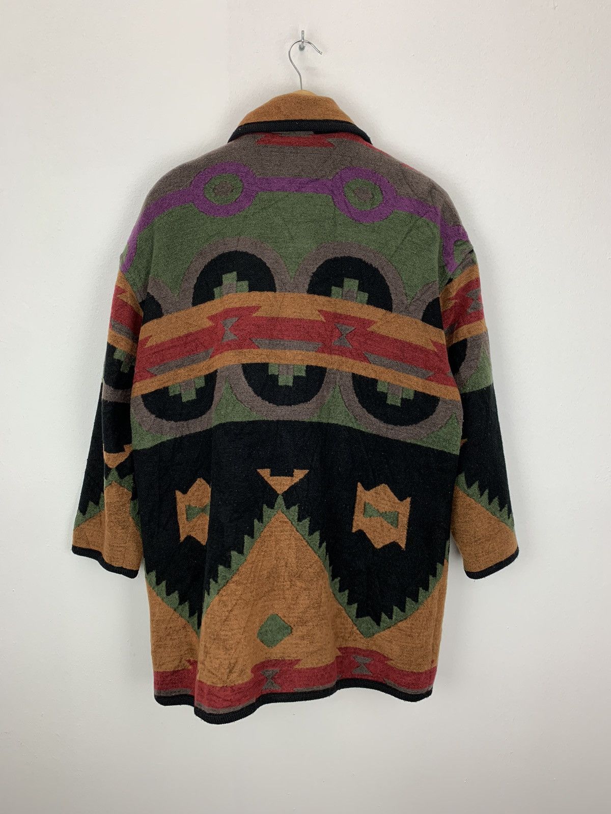 Vintage Vintage 90s SouthWestern oversize Wool Jacket Aztec Size US L / EU 52-54 / 3 - 2 Thumbnail