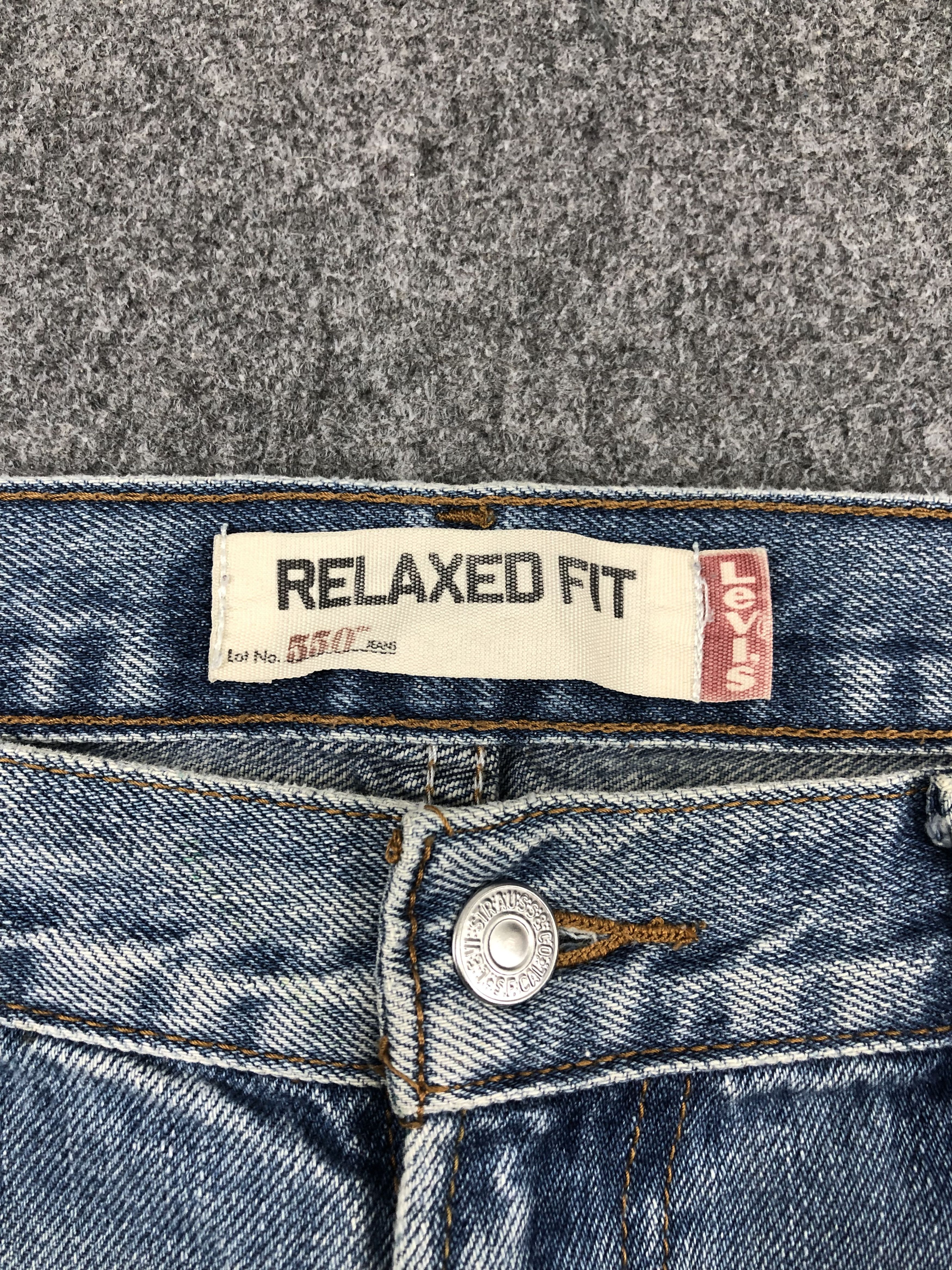 Levi's Vintage Levis 550 Faded Blue Jeans DP1467 Size US 36 / EU 52 - 9 Thumbnail