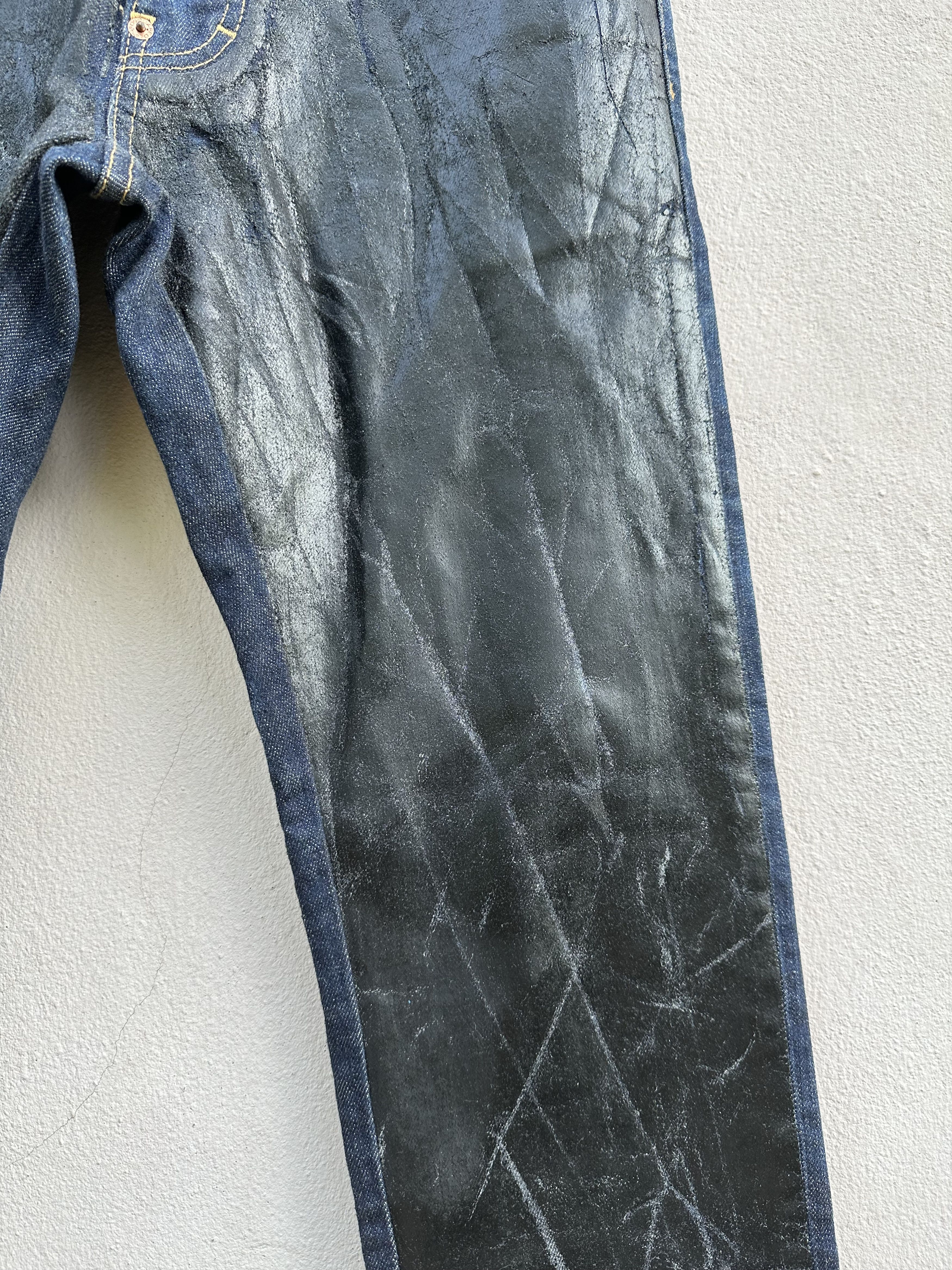 Dsquared2 Dsquared2 Two Tone Waxed Distressed Denim Jeans Size US 32 / EU 48 - 10 Thumbnail