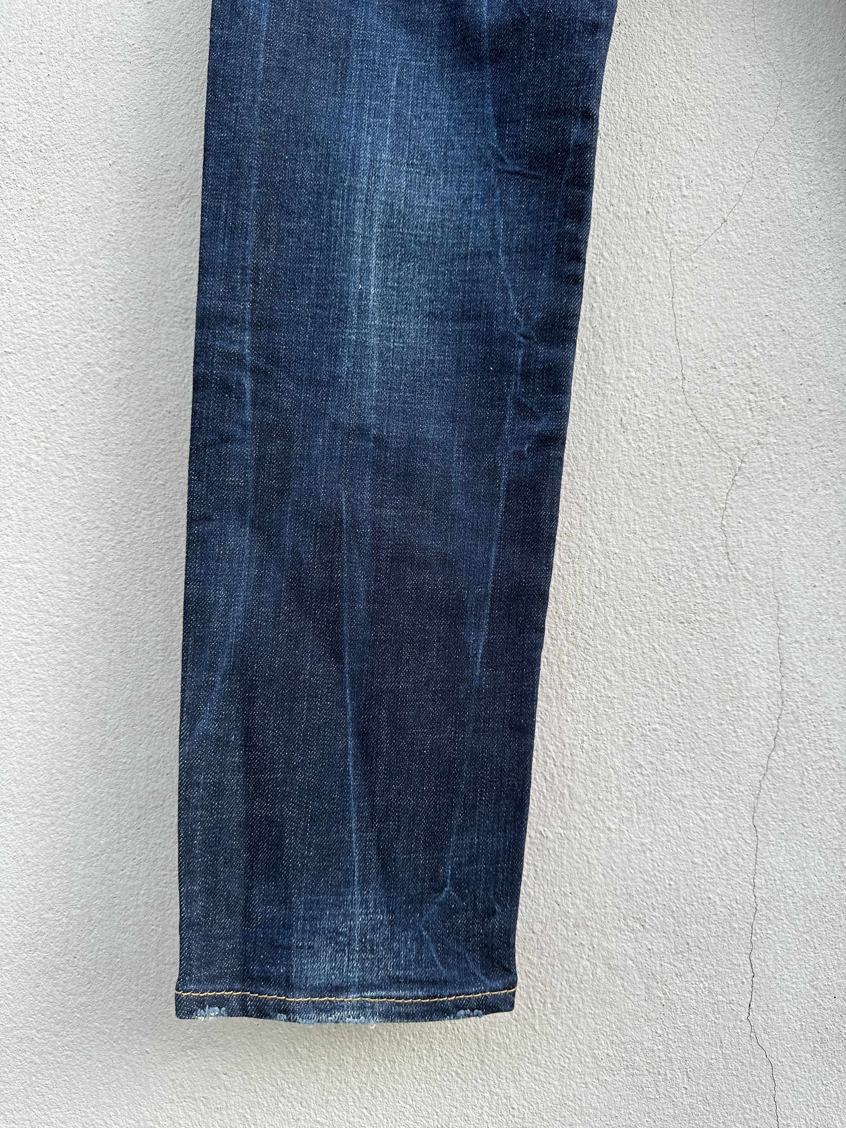 Dsquared2 Dsquared2 Two Tone Waxed Distressed Denim Jeans Size US 32 / EU 48 - 16 Thumbnail